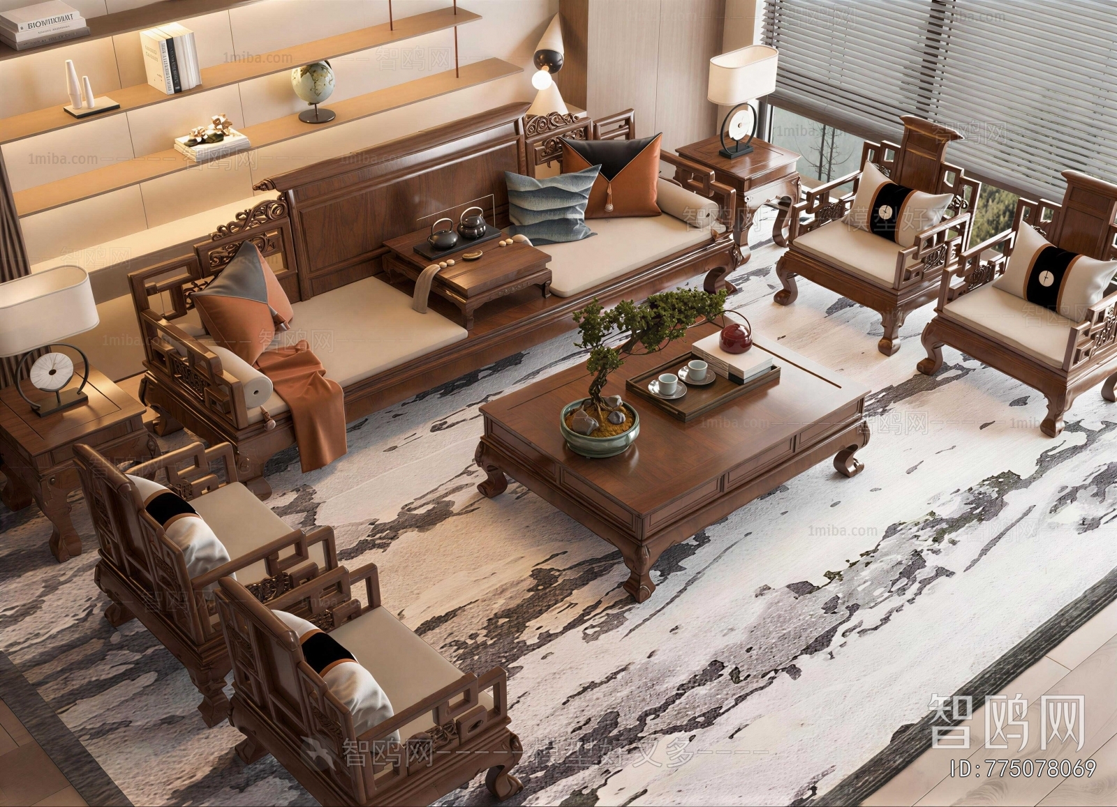 Chinese Style Sofa Combination