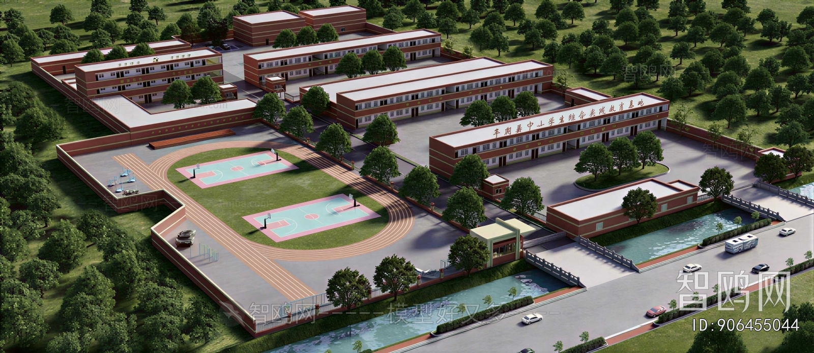 Modern Architectural Bird's-eye View Planning