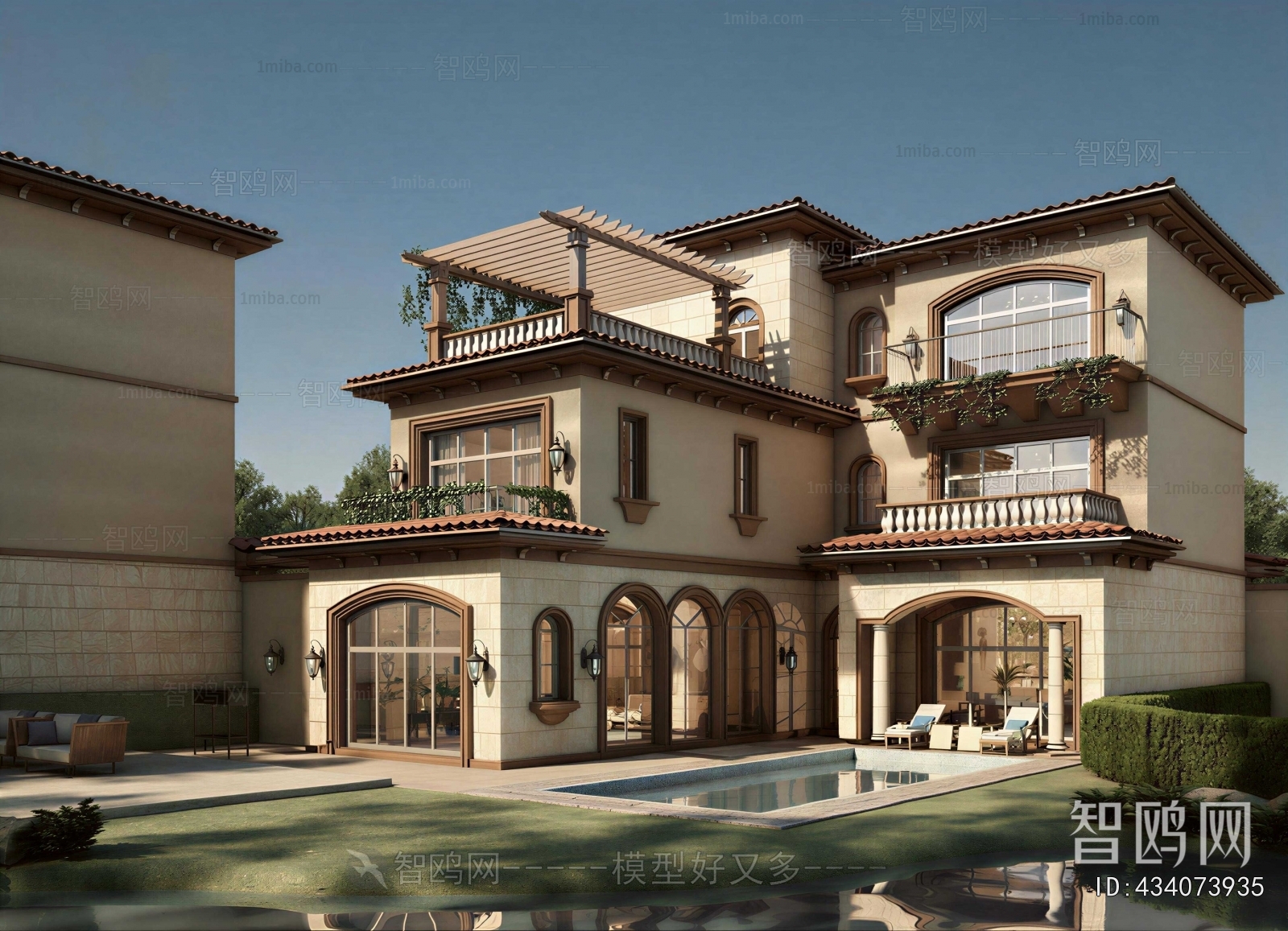 Simple European Style Detached Villa