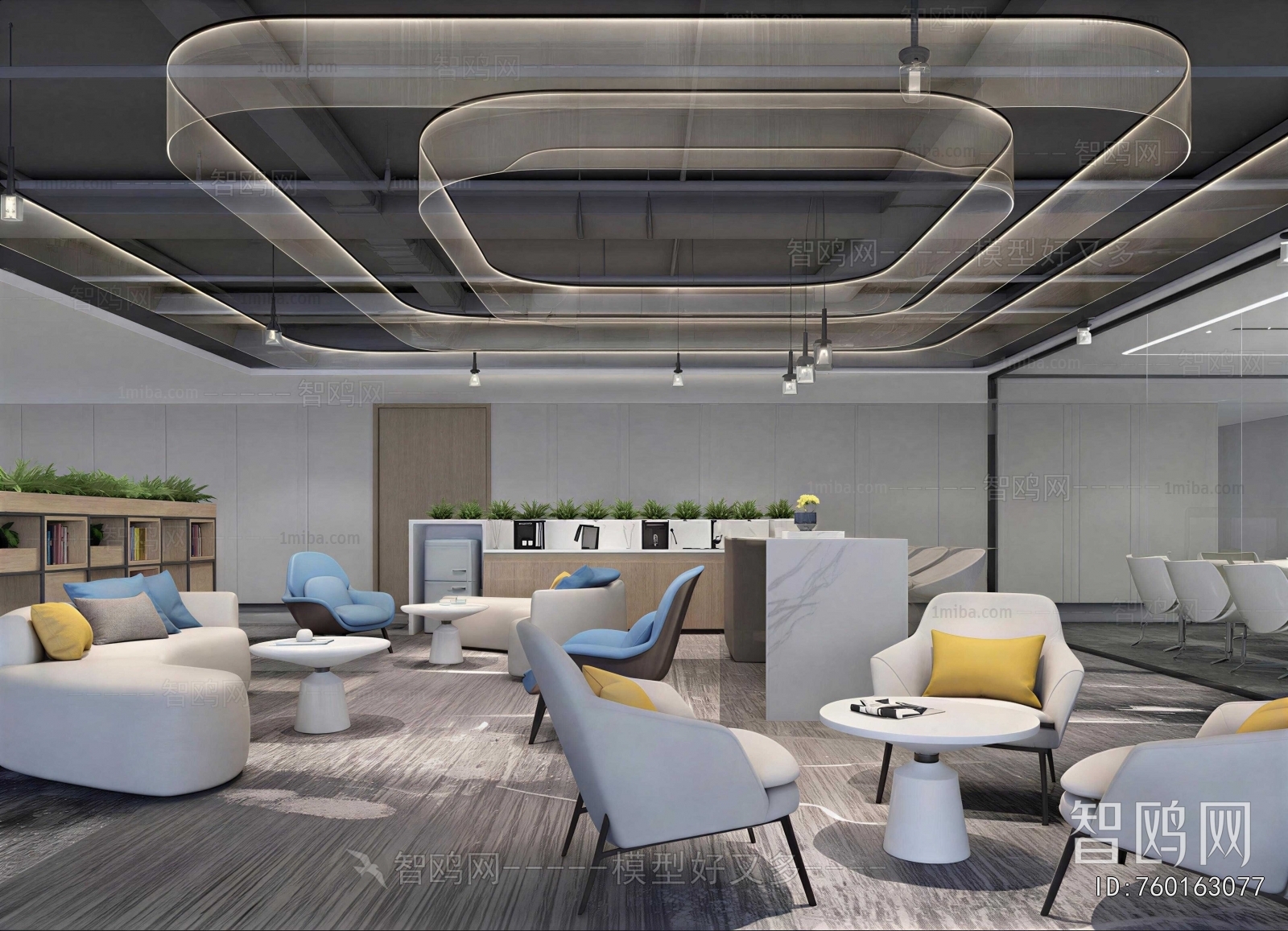 Modern Office Negotiation Area