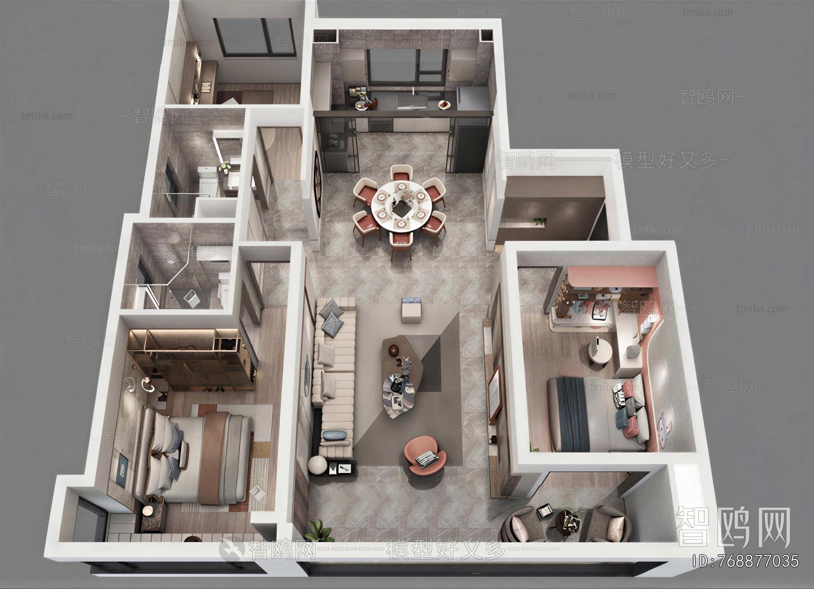 Modern A Bird's-eye View Of Home Decoration