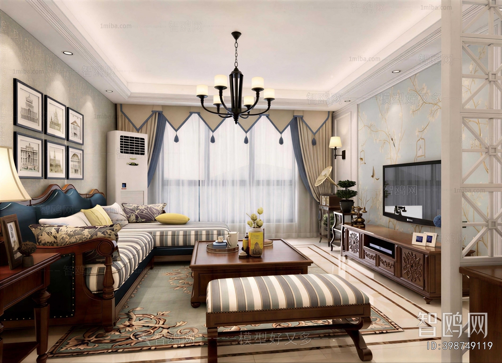 American Style A Living Room