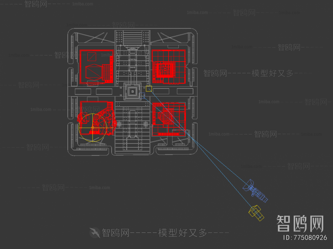 Modern Architectural Bird's-eye View Planning