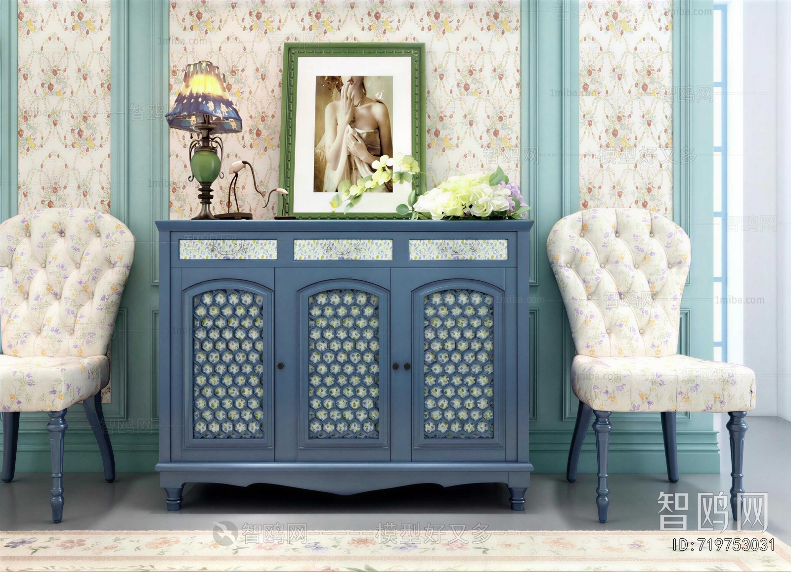 Idyllic Style Side Cabinet