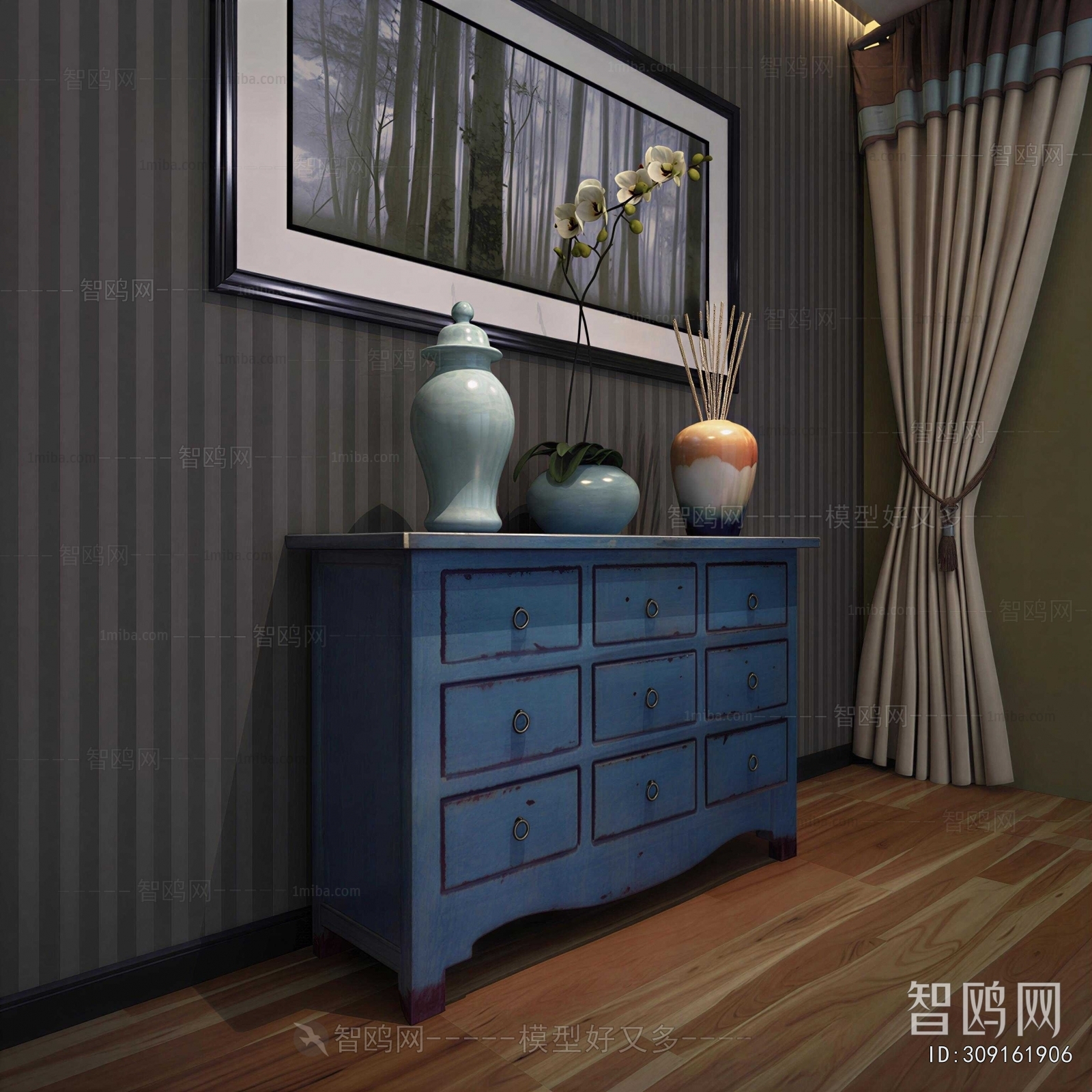 European Style Side Cabinet