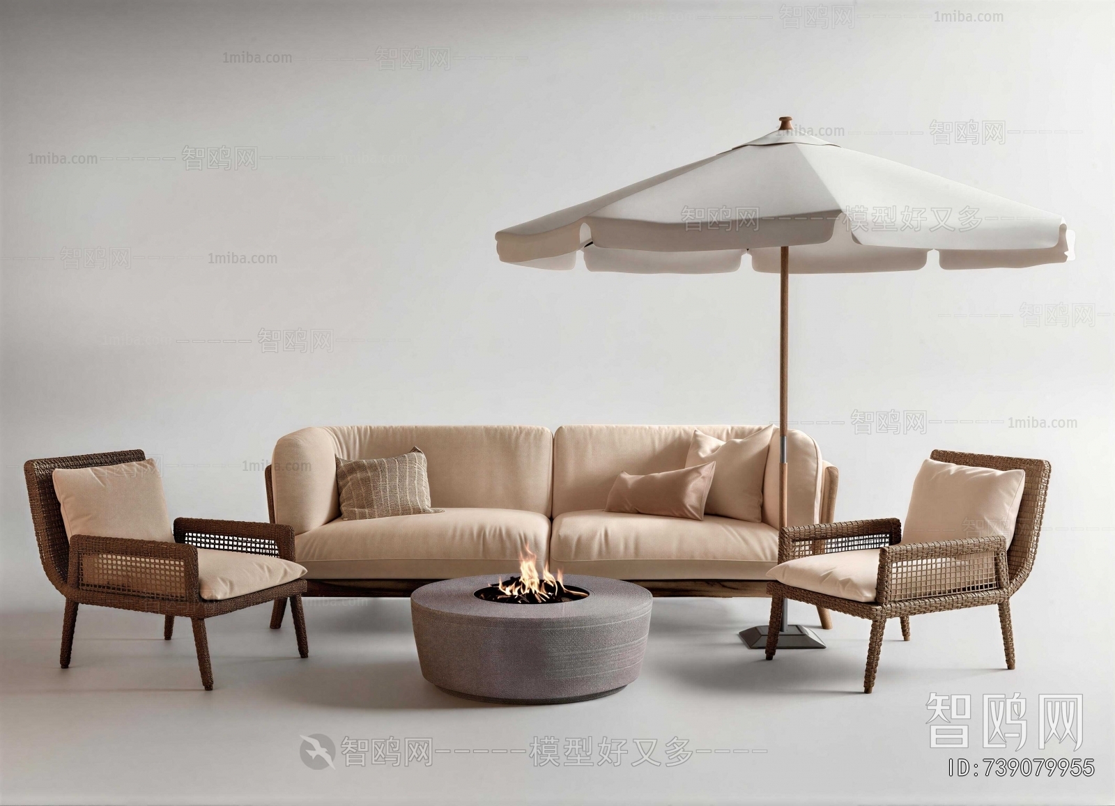 Wabi-sabi Style Outdoor Sofa