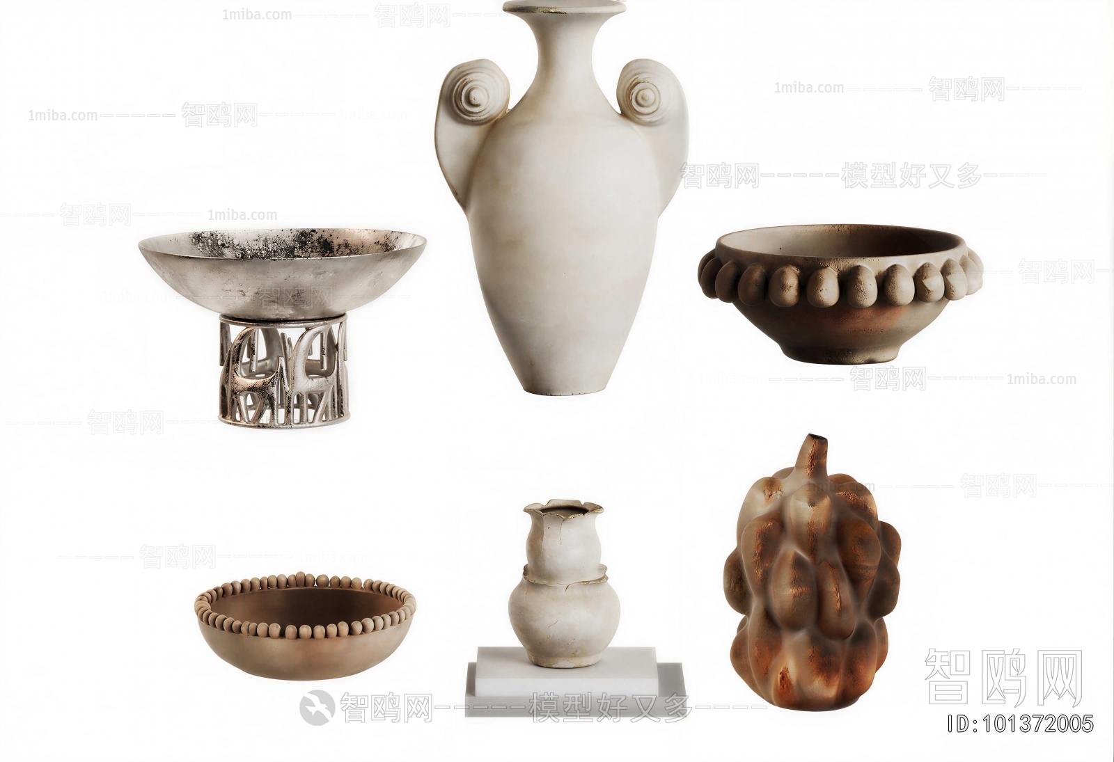 Wabi-sabi Style Clay Pot