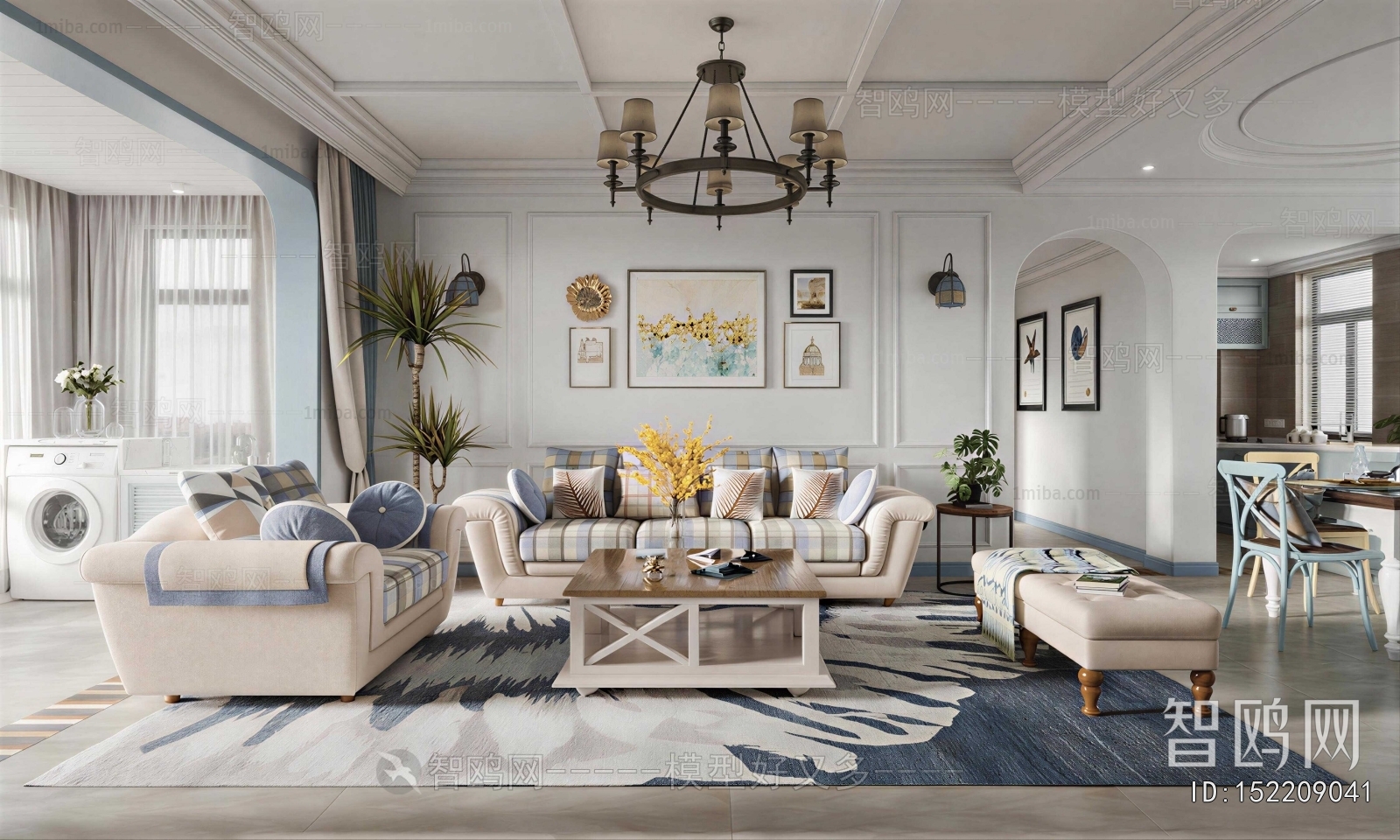 American Style A Living Room