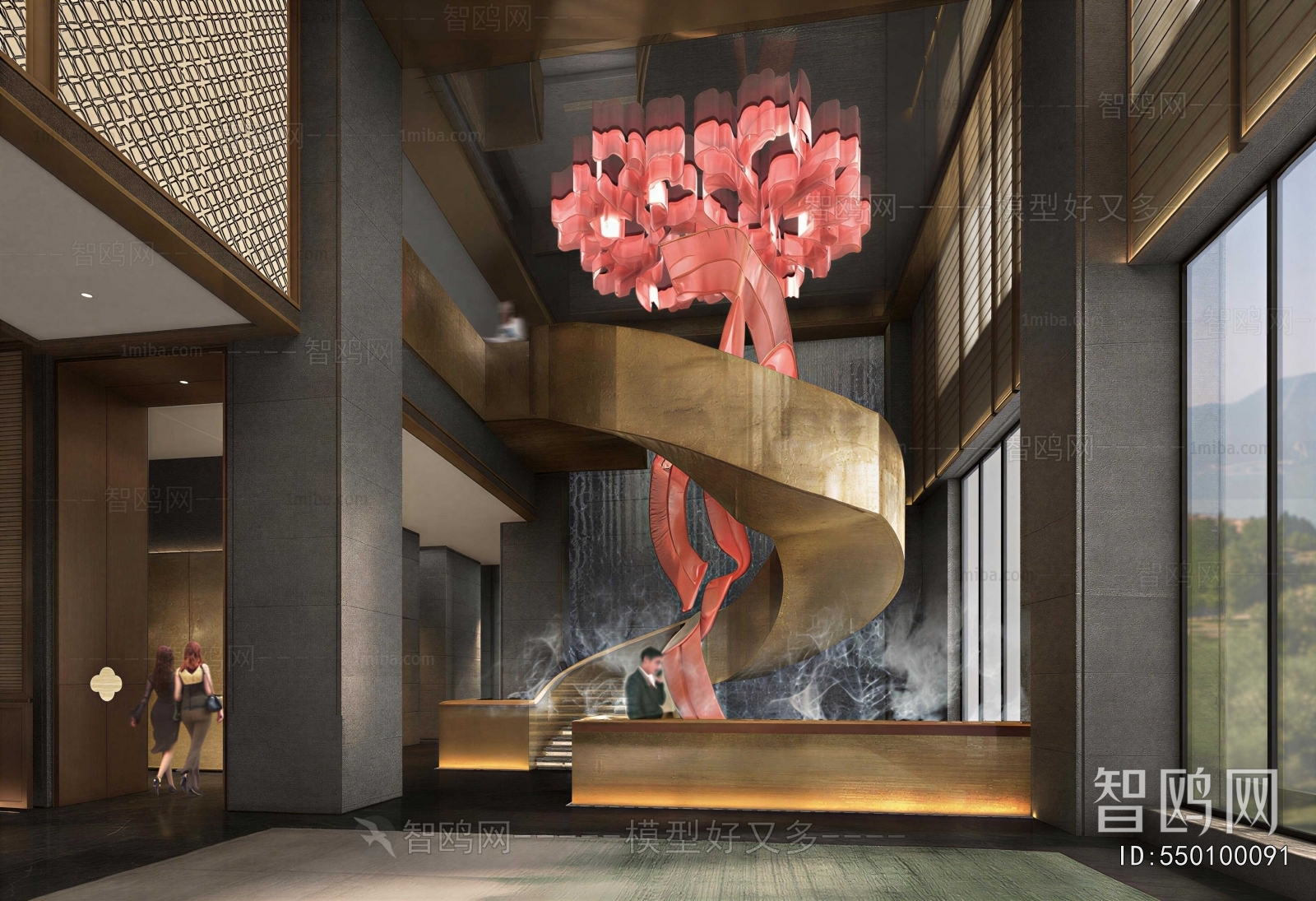 New Chinese Style Lobby Hall