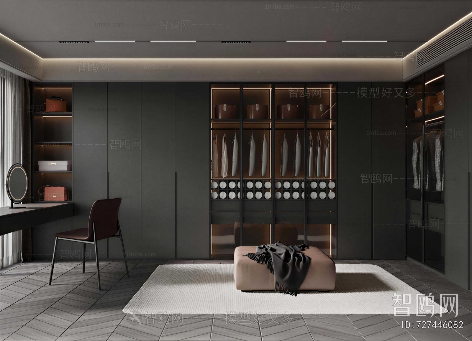 Modern Clothes Storage Area