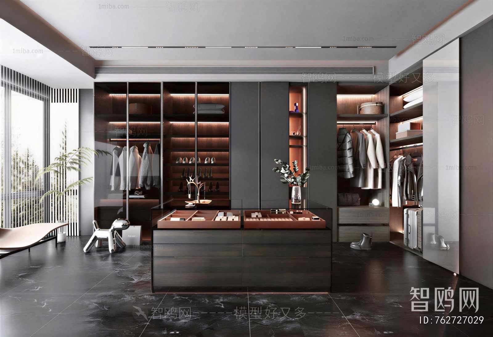 Modern Clothes Storage Area