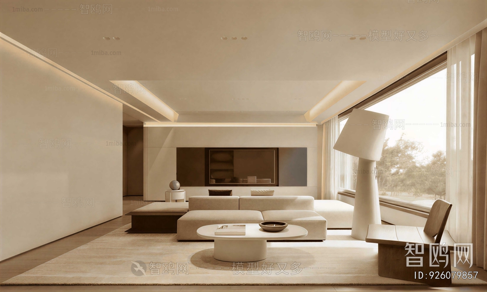 Wabi-sabi Style A Living Room