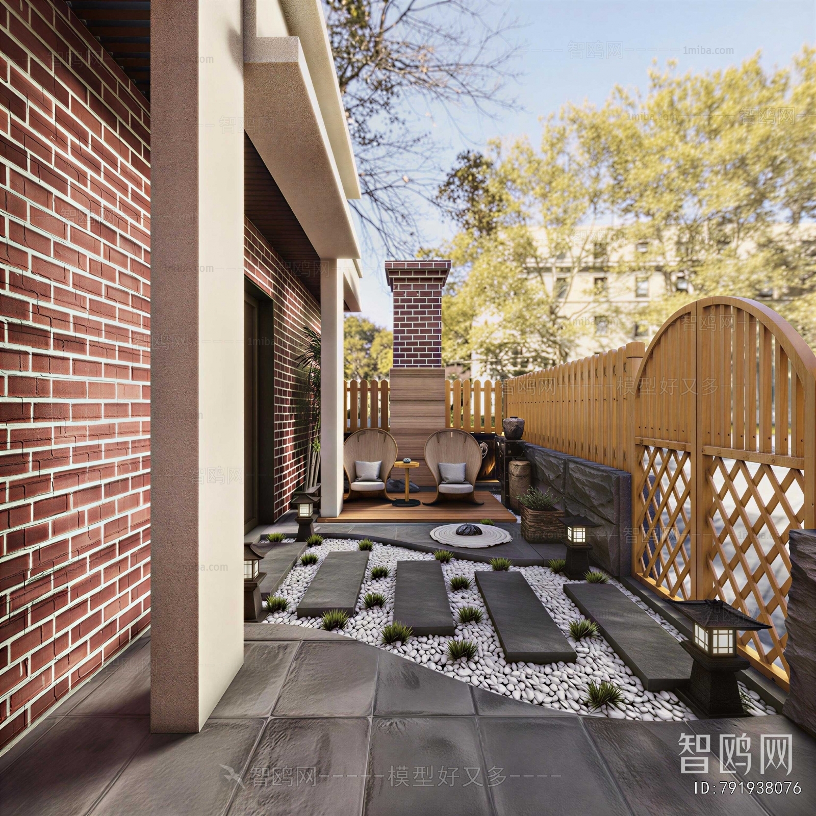 Modern Courtyard/landscape
