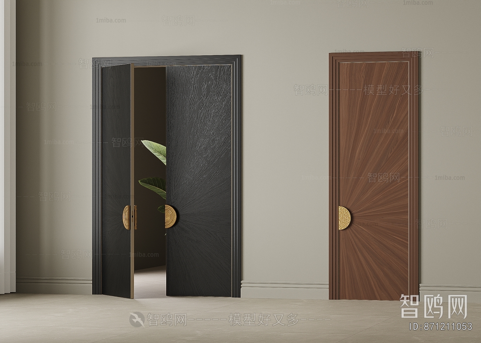 Modern Single Door