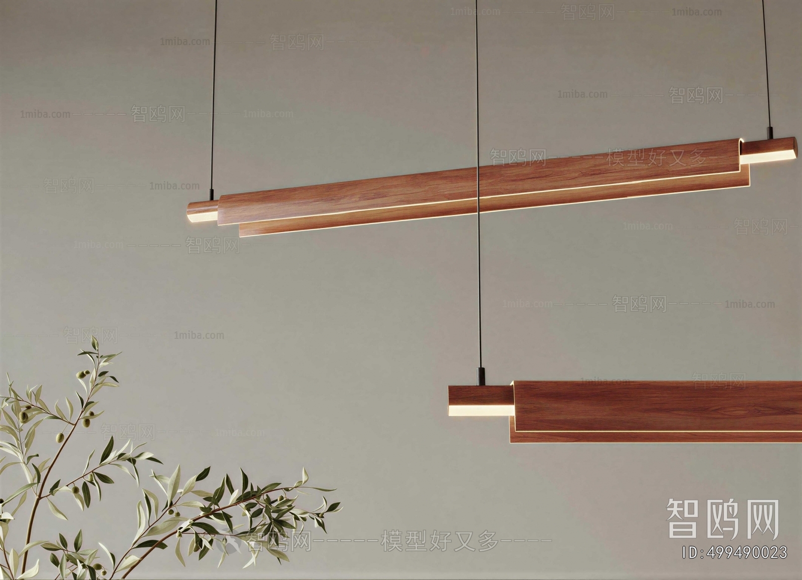 Modern Long Chandelier