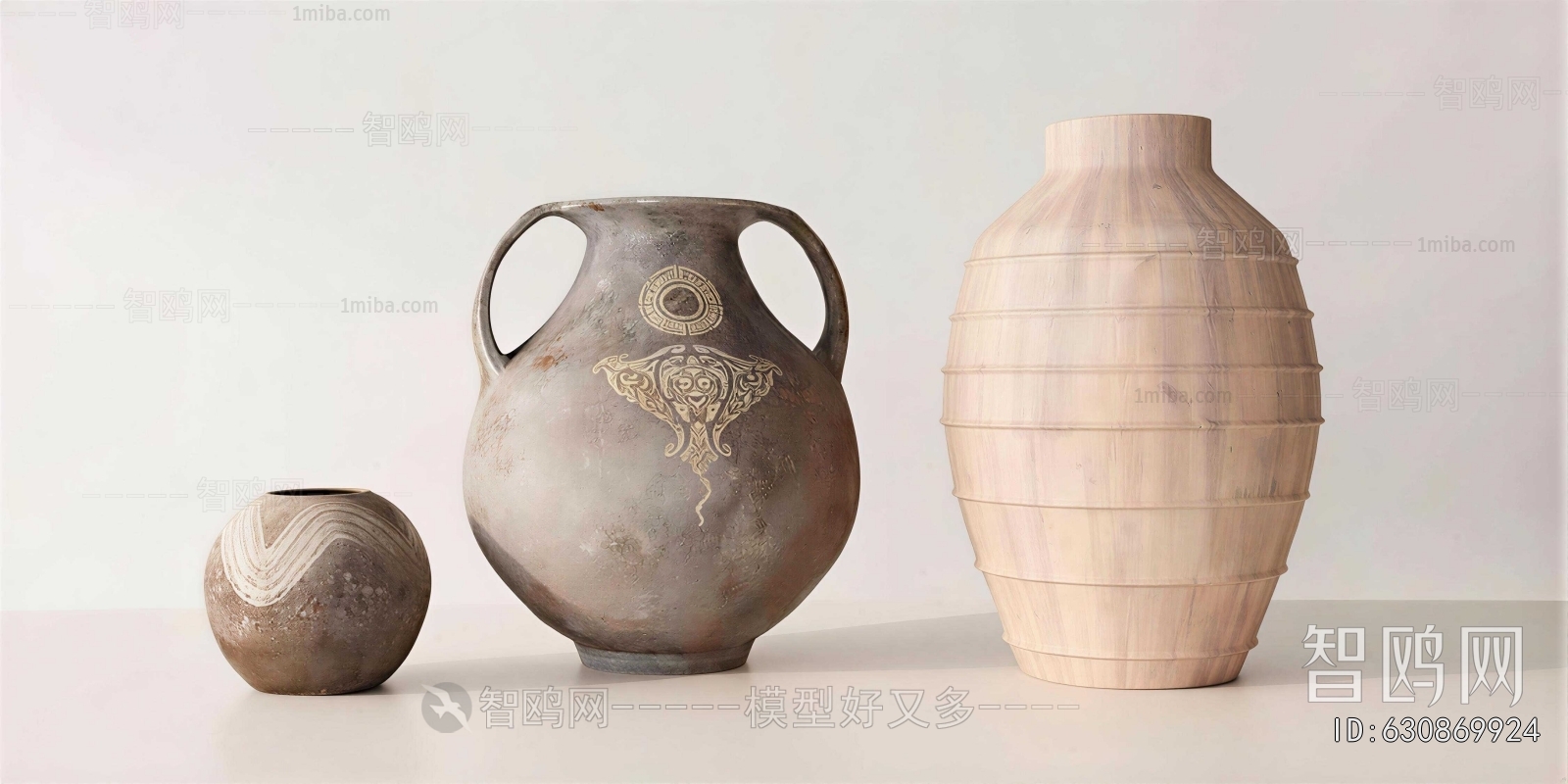 Wabi-sabi Style Clay Pot