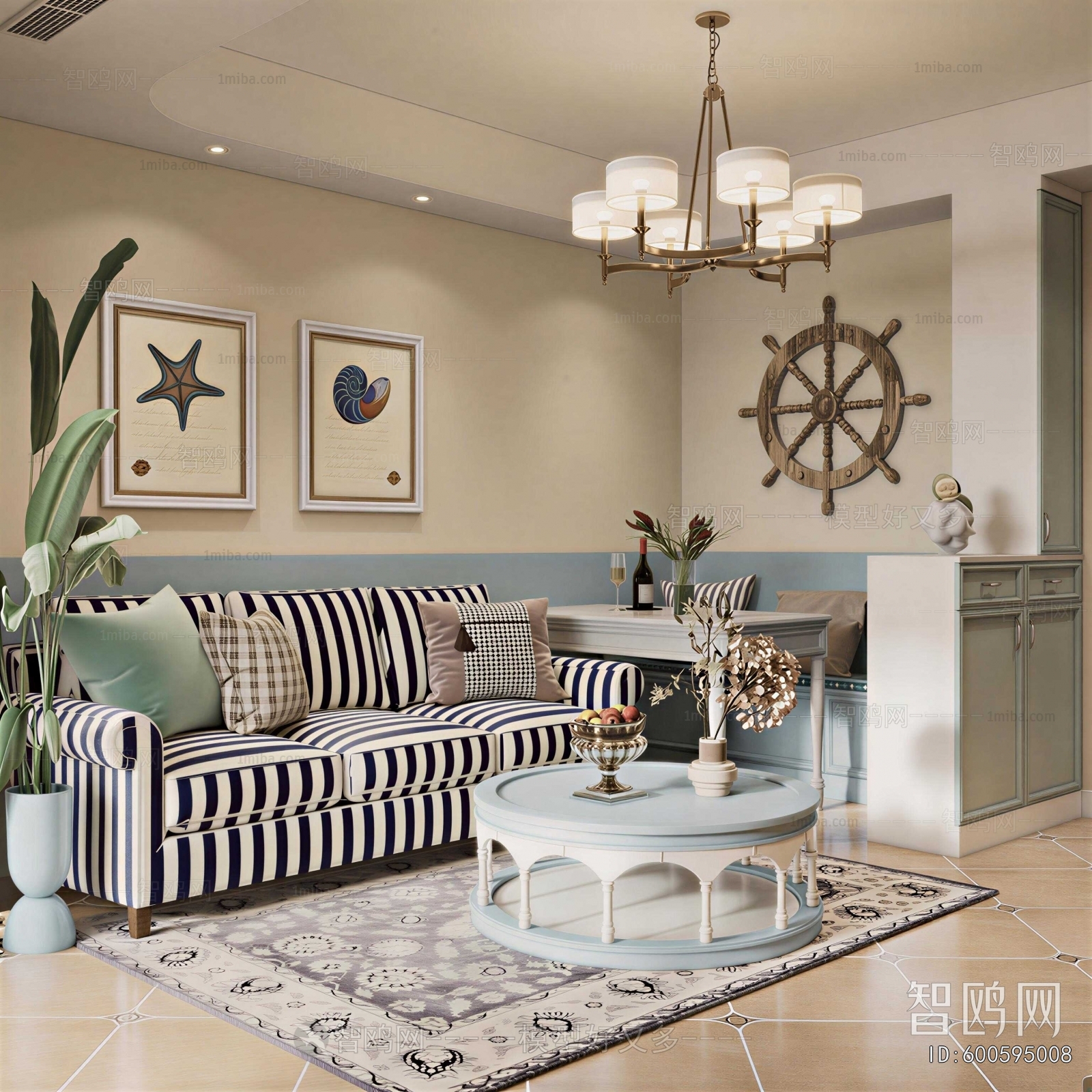 Mediterranean Style A Living Room