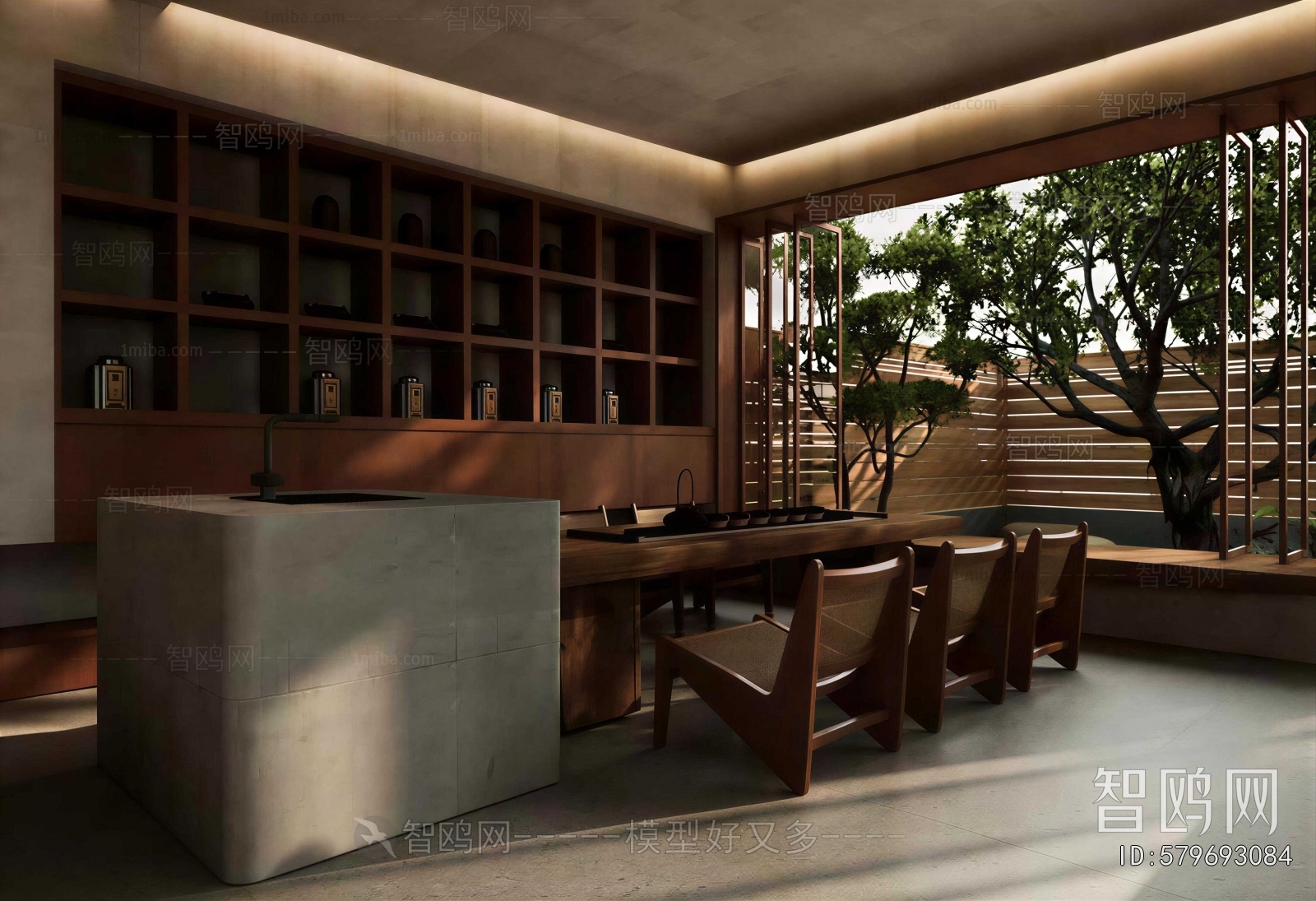 Wabi-sabi Style Dining Room