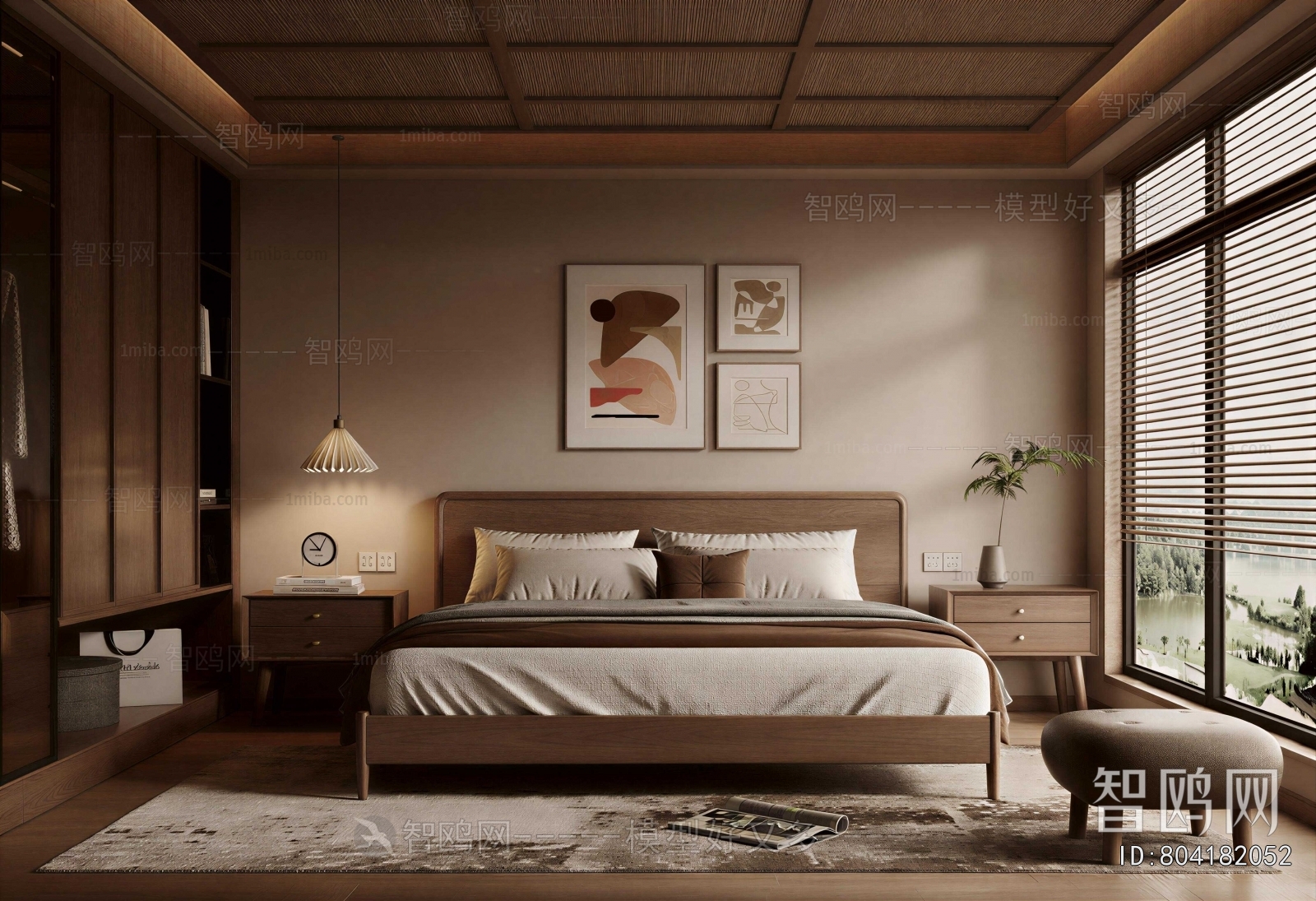 Wabi-sabi Style Bedroom