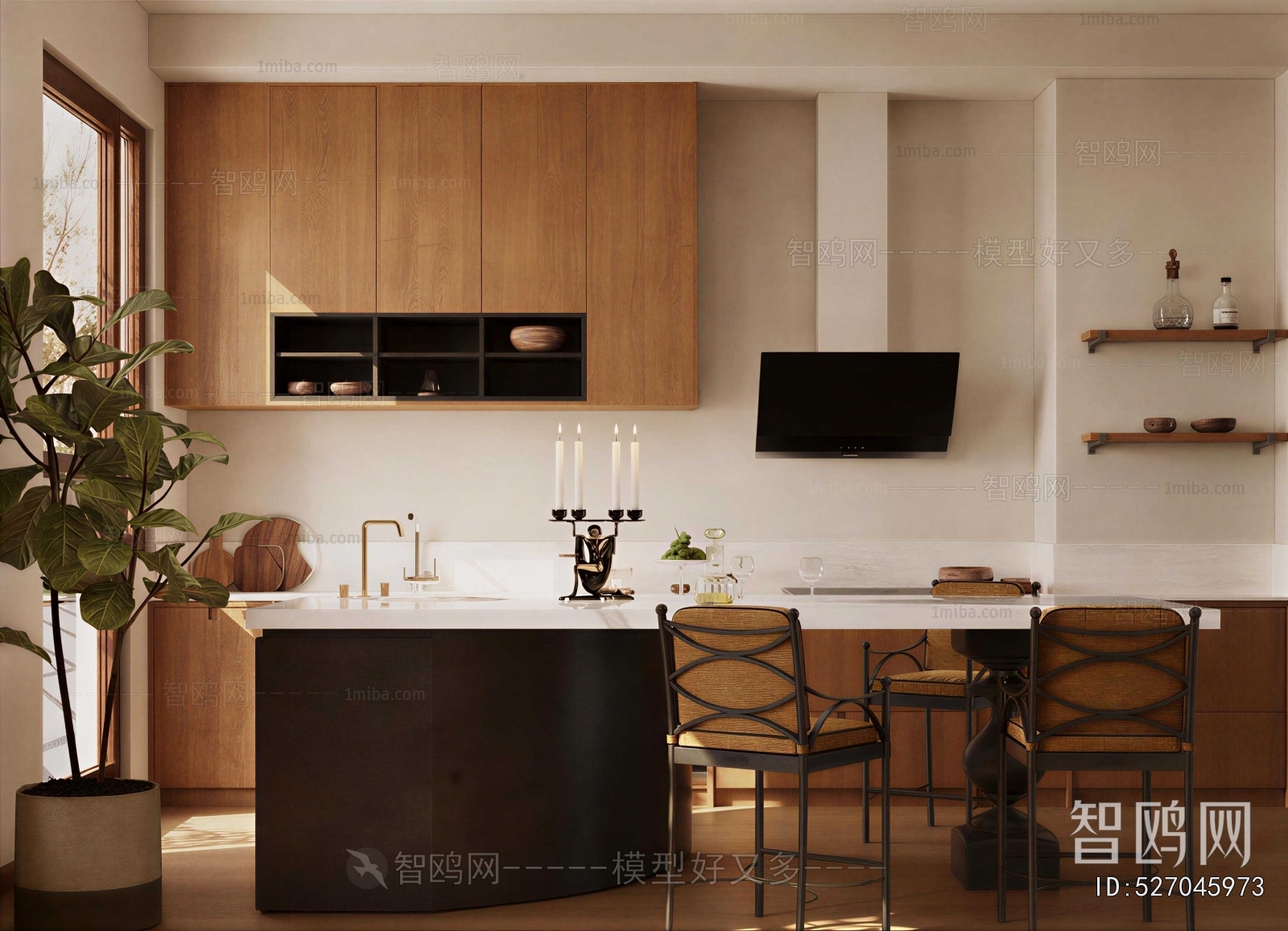 Wabi-sabi Style Dining Room