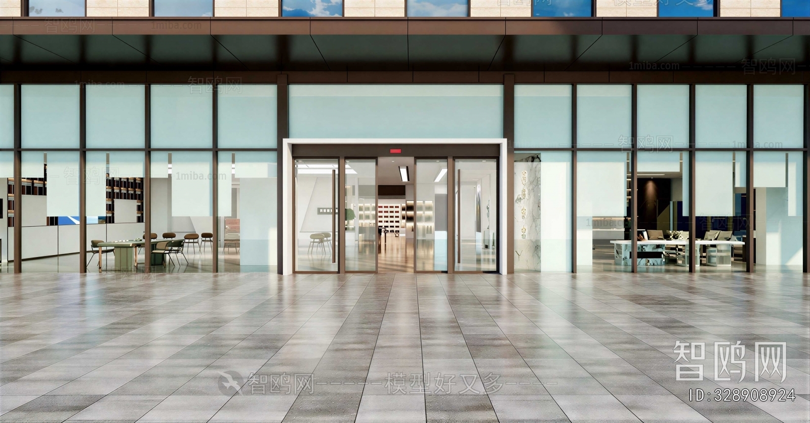 Modern Office Reception Desk
