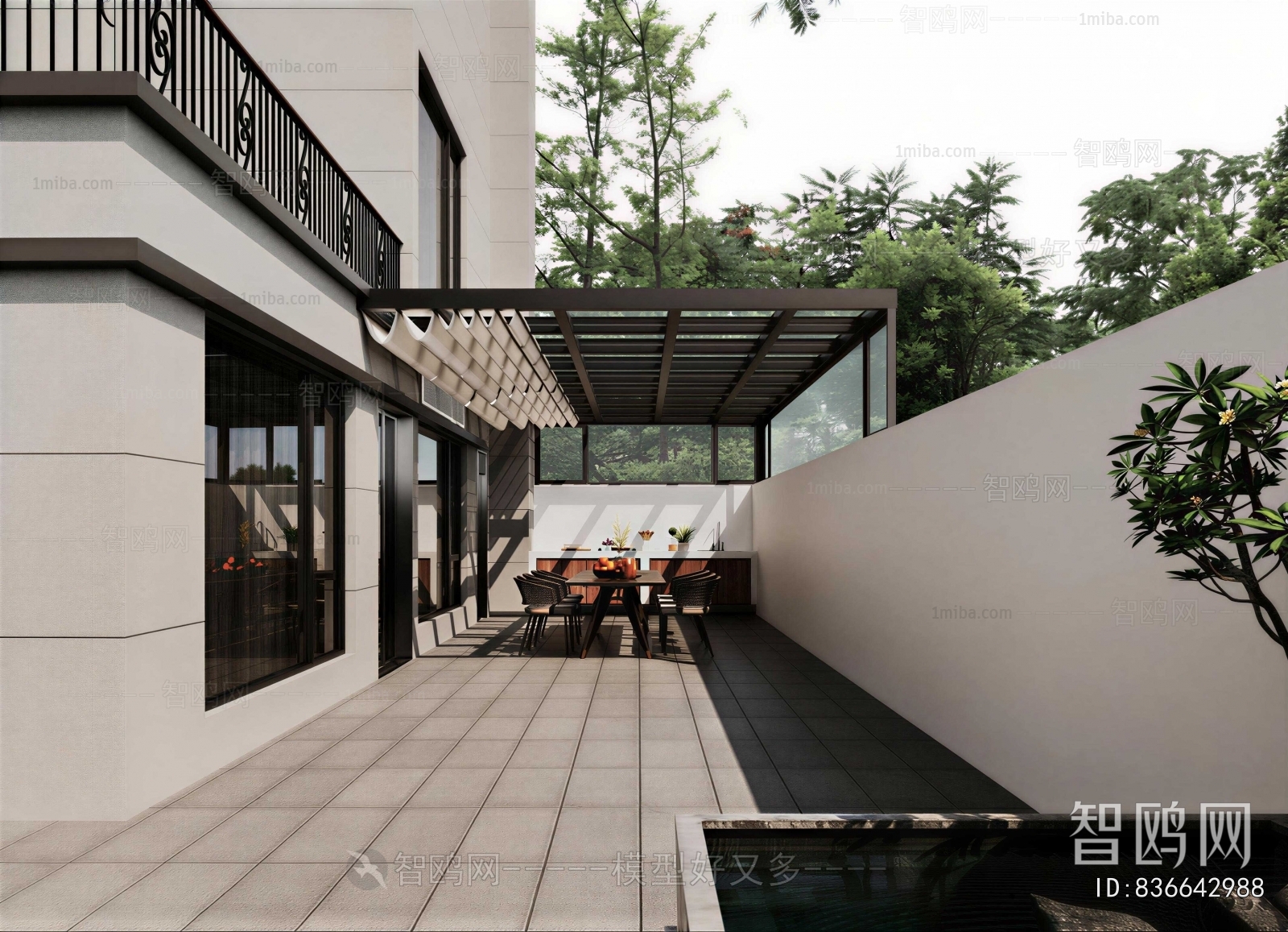 New Chinese Style Courtyard/landscape
