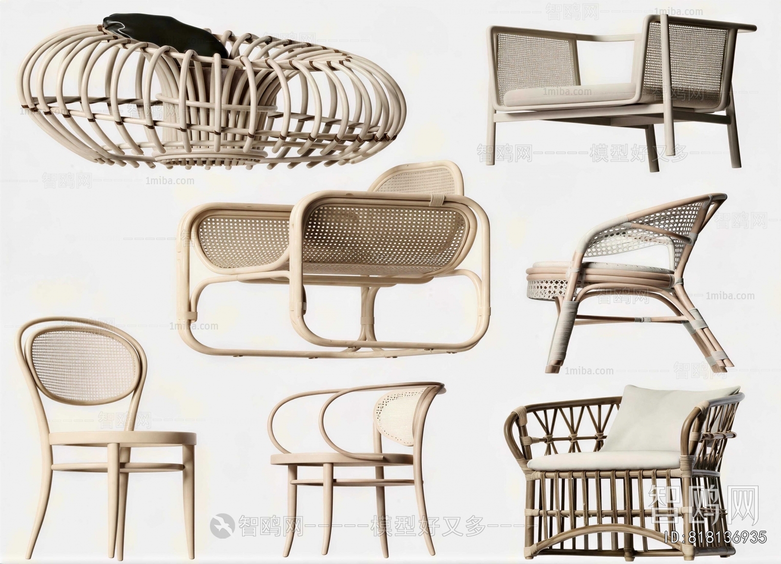 Wabi-sabi Style Lounge Chair