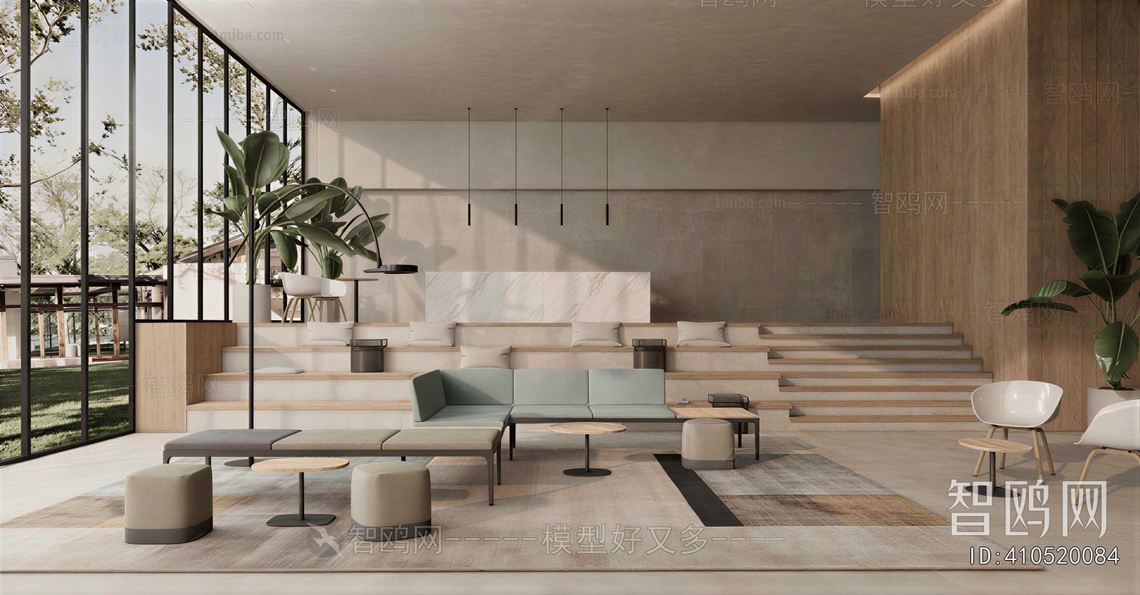 Modern Office Reception Desk