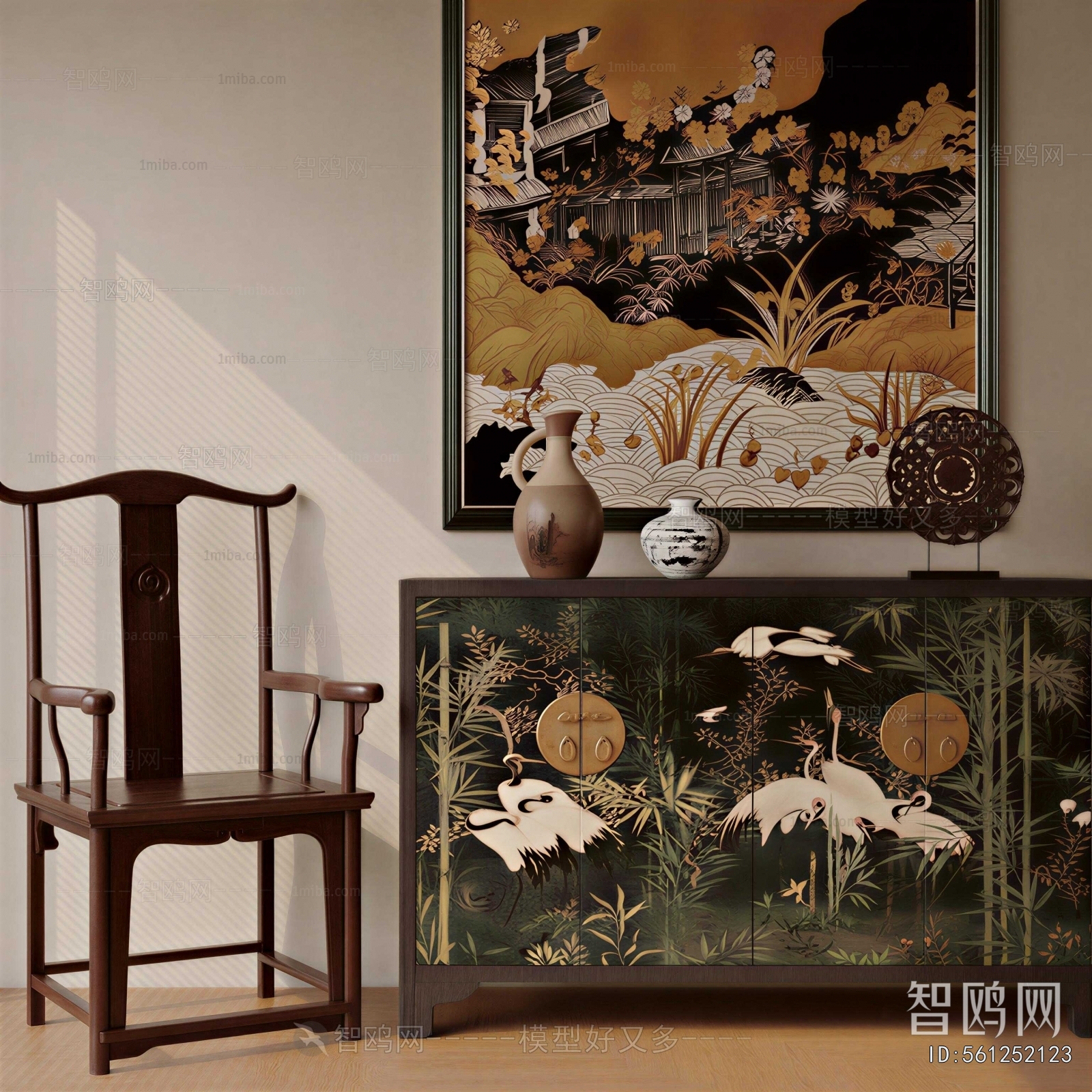 New Chinese Style Lounge Chair