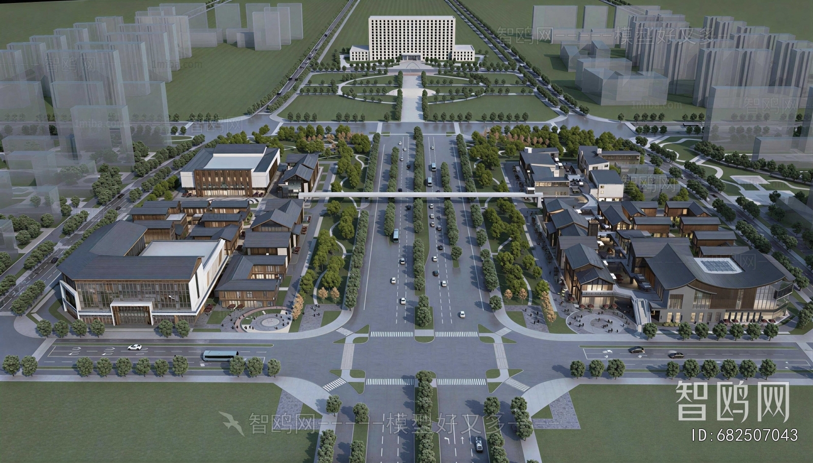New Chinese Style Commercial Street