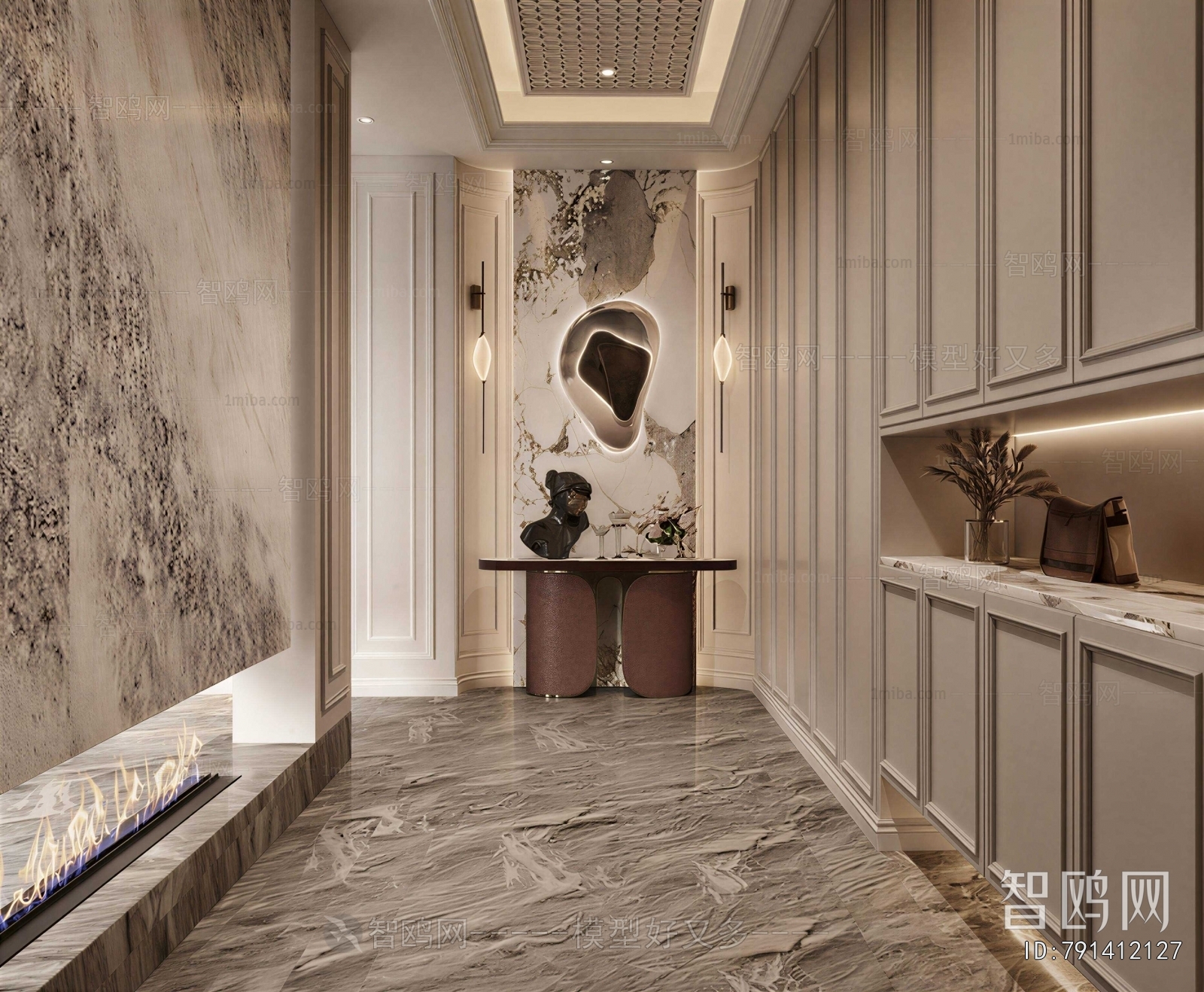 European Style Hallway