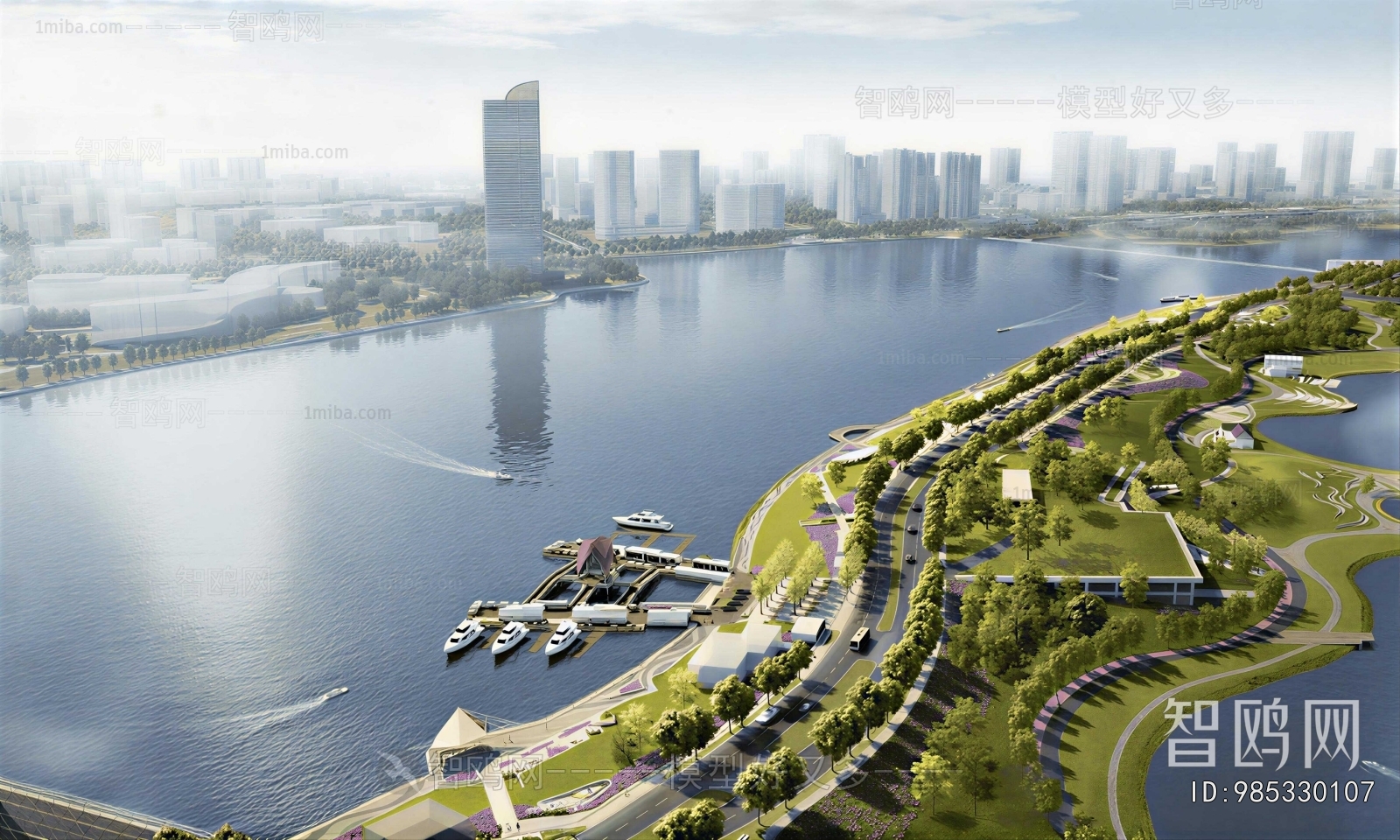 Modern Architectural Bird's-eye View Planning