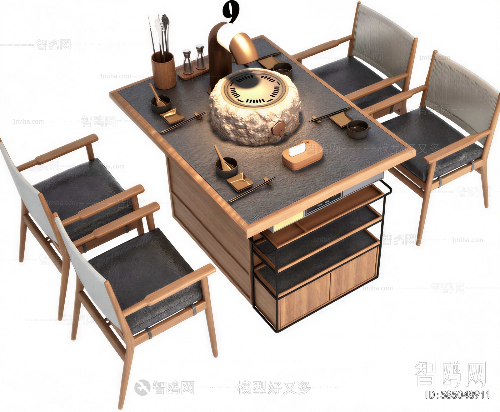 New Chinese Style Dining Table And Chairs