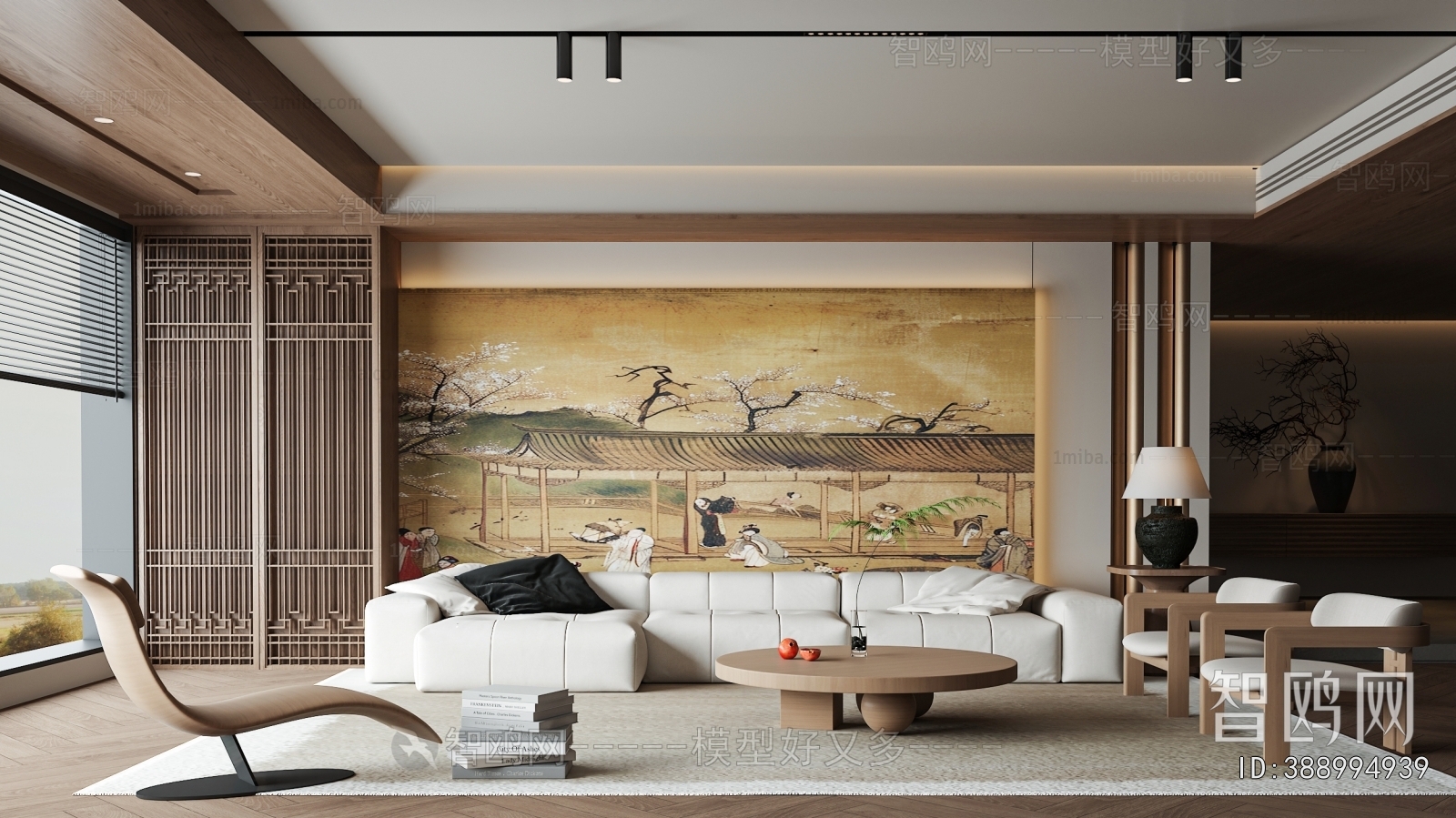 New Chinese Style A Living Room