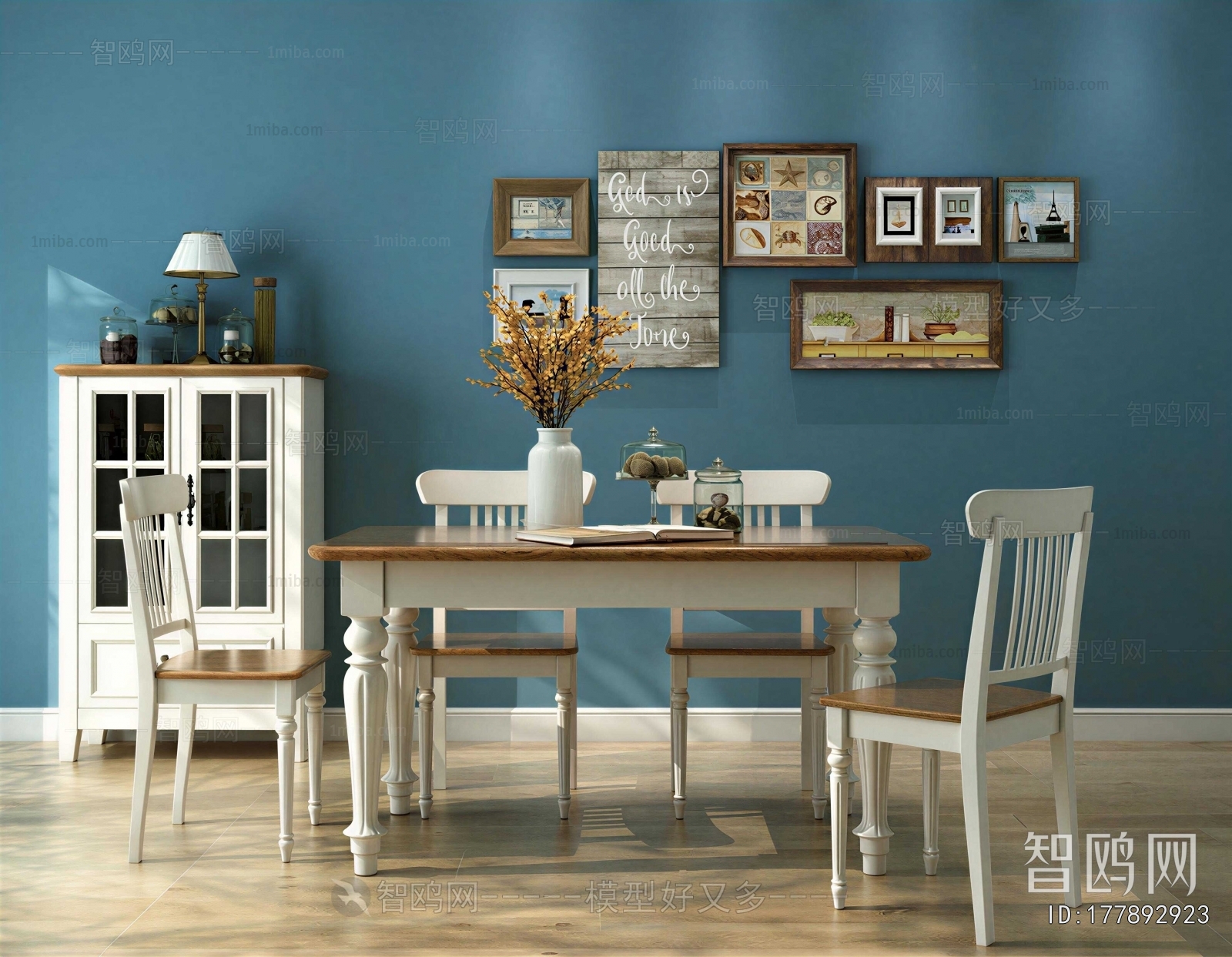 Mediterranean Style Dining Table And Chairs