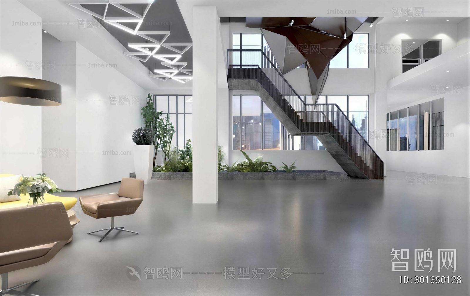 Modern Office Reception Desk