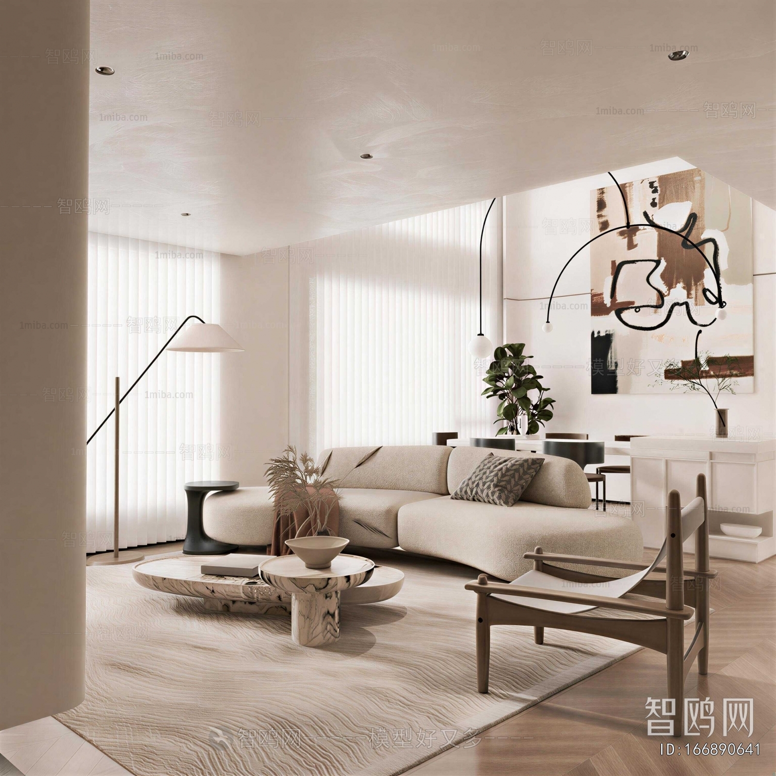 Wabi-sabi Style A Living Room