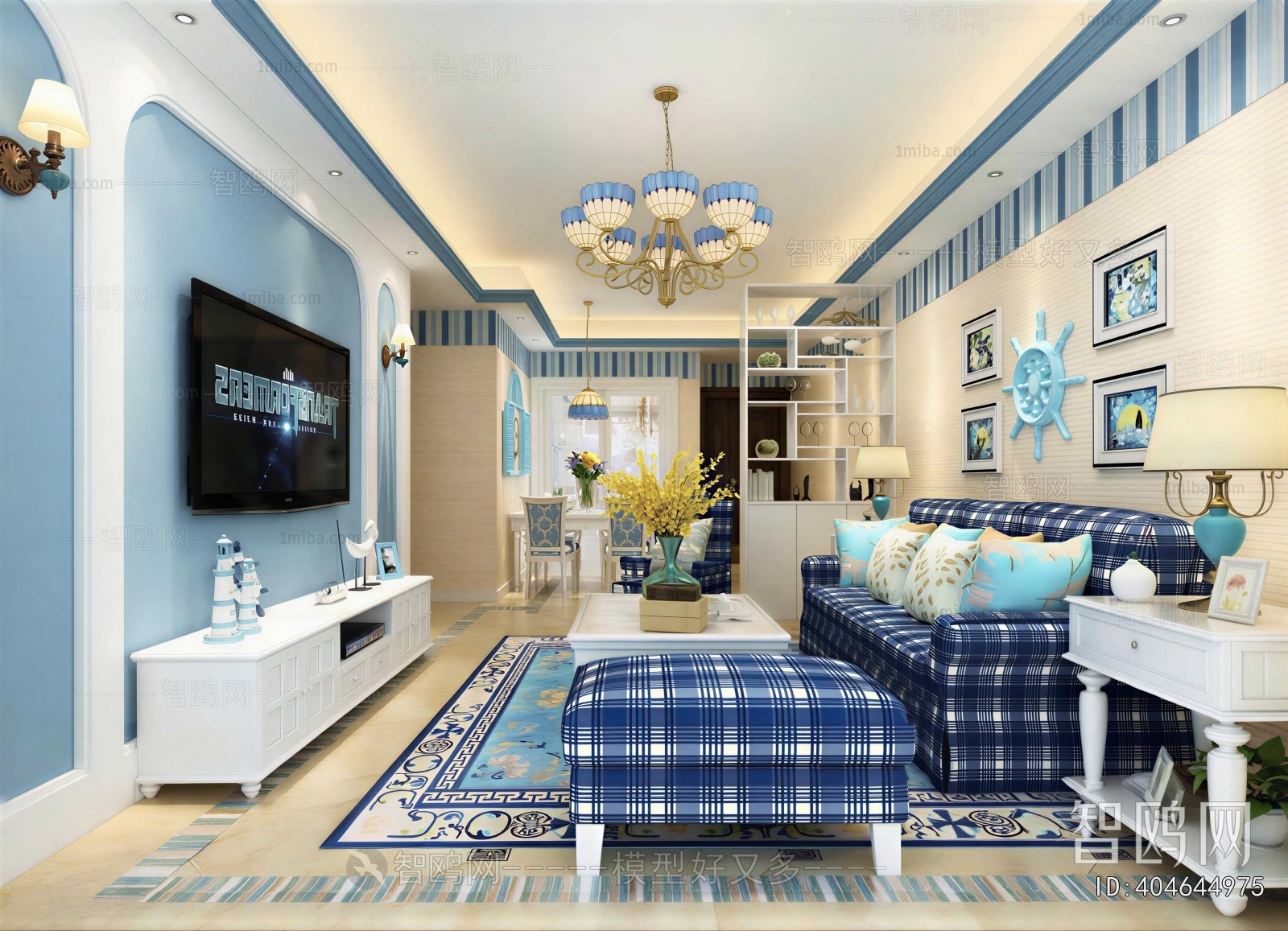 Mediterranean Style A Living Room