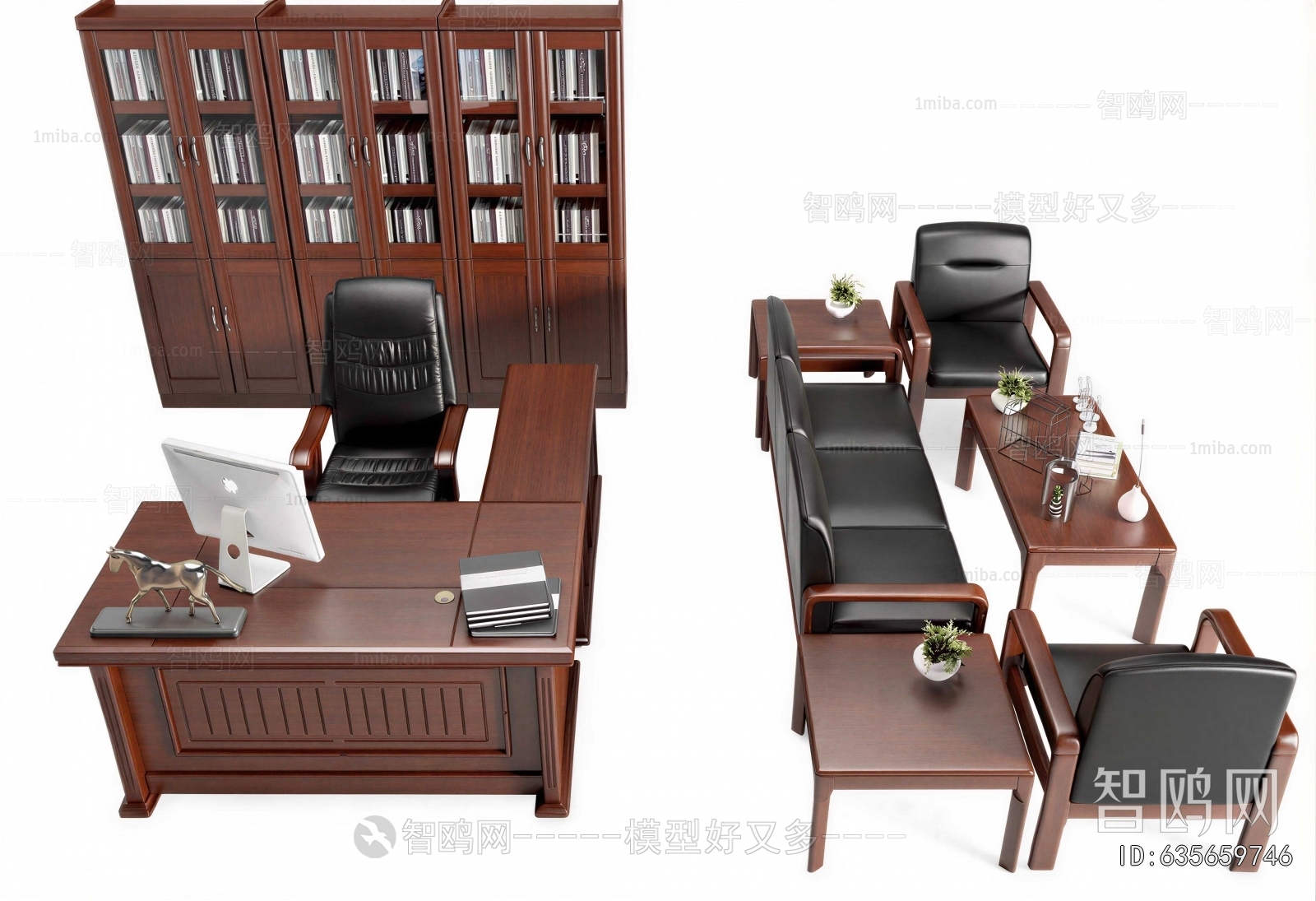 New Chinese Style Office Desk And Chair
