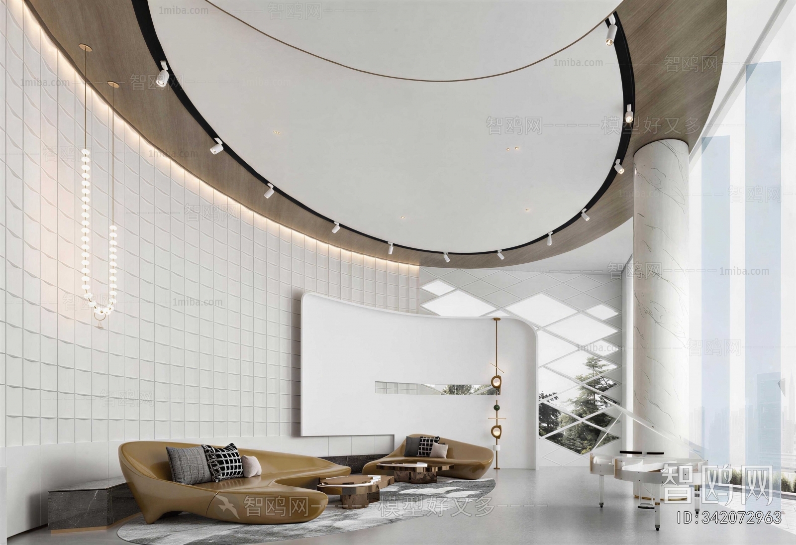 Modern Office Reception Desk