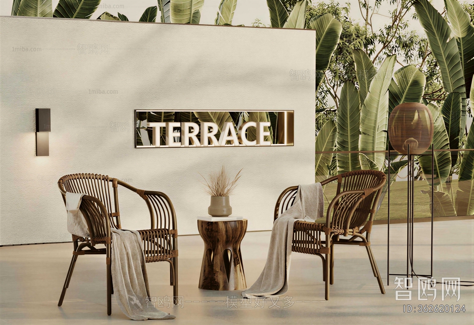 Wabi-sabi Style Outdoor Chair
