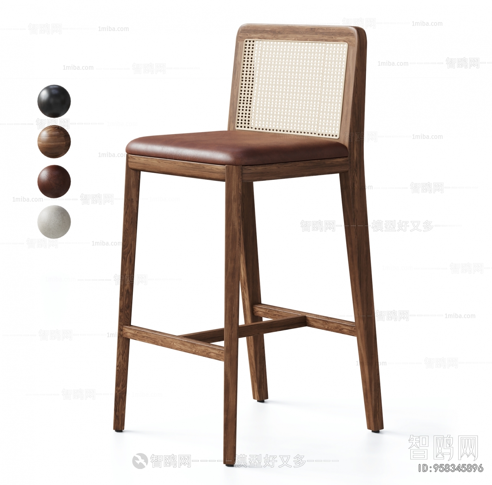 Wabi-sabi Style Bar Chair