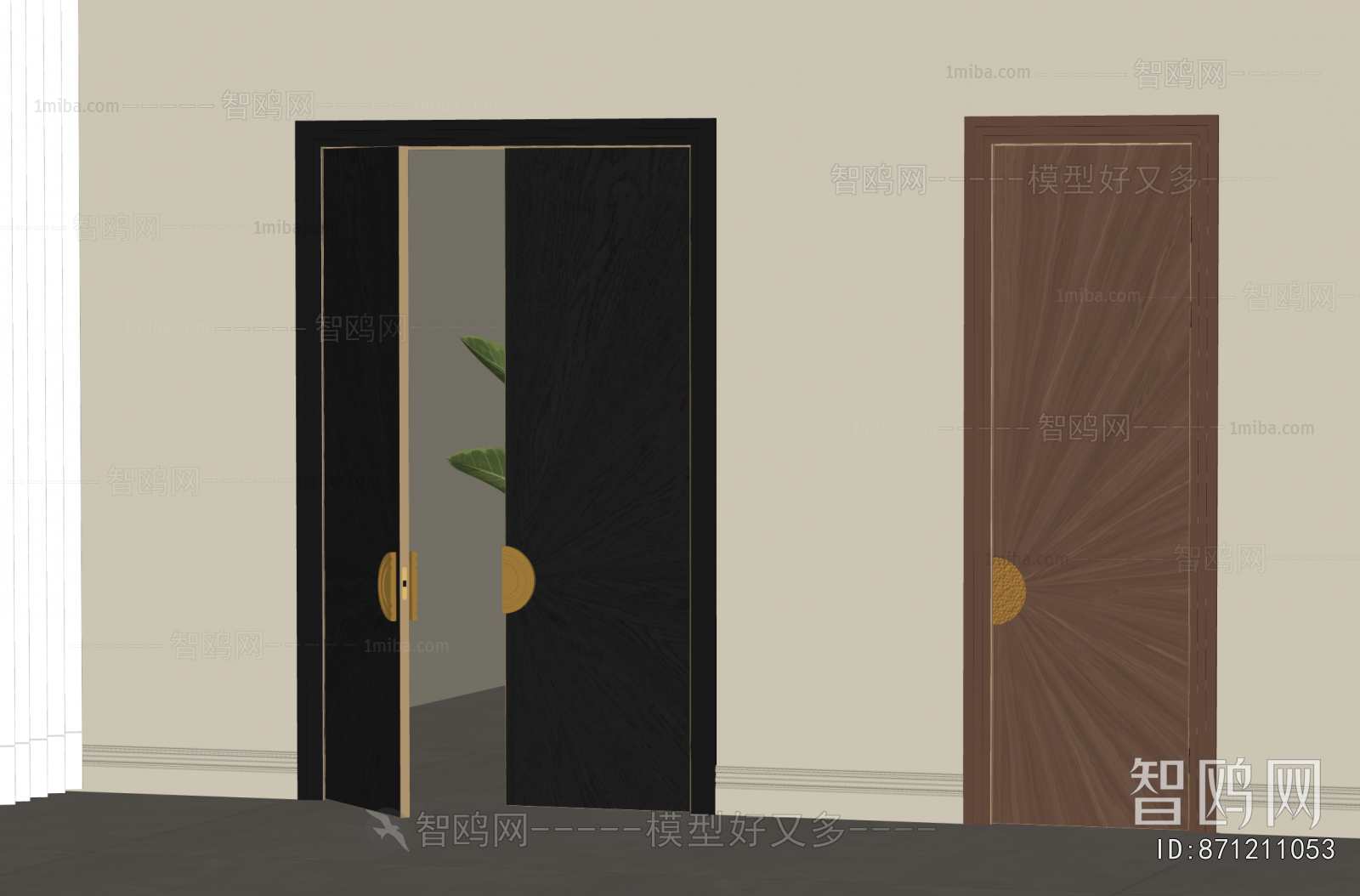 Modern Single Door