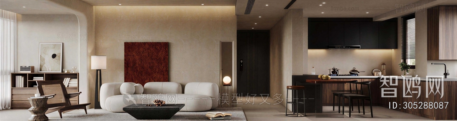 Wabi-sabi Style A Living Room