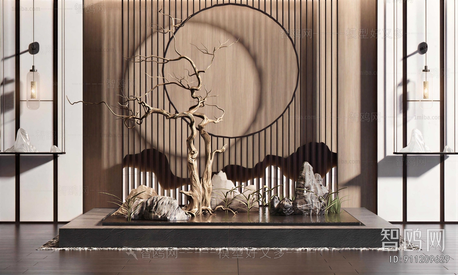 New Chinese Style Plant Landscaping