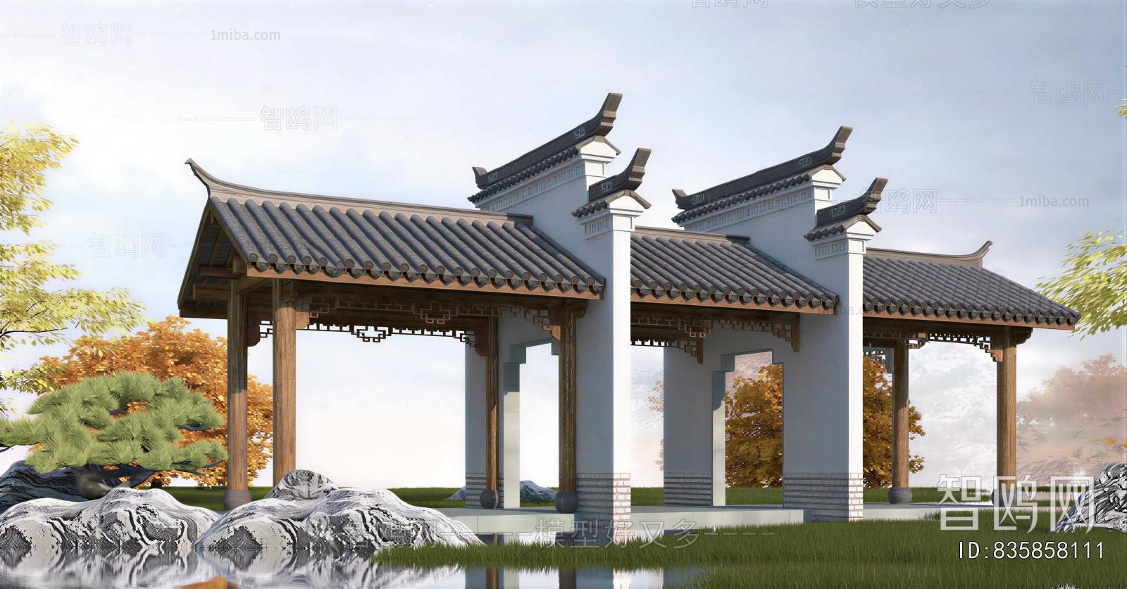 New Chinese Style Gallery Frame