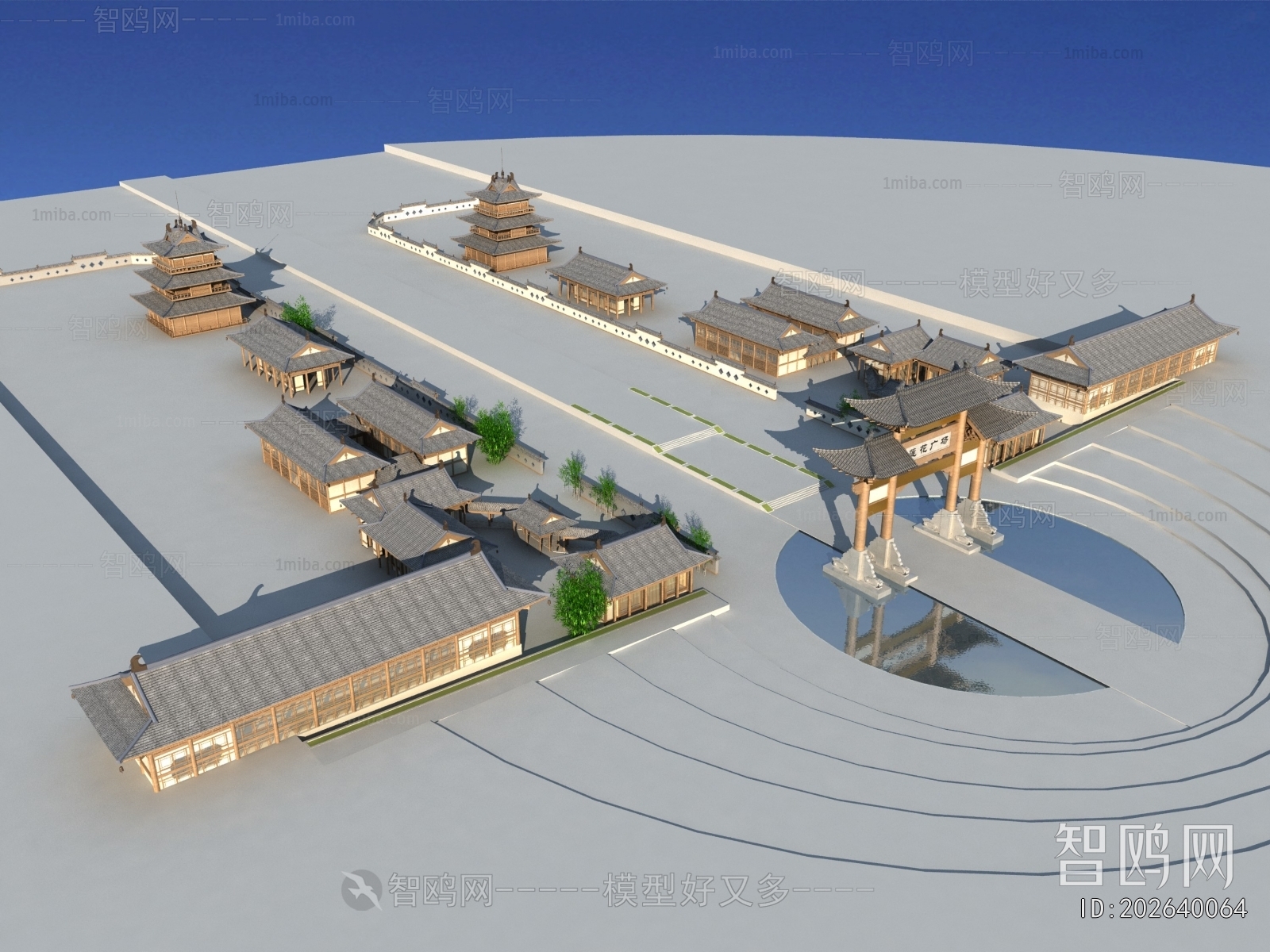 New Chinese Style Commercial Street