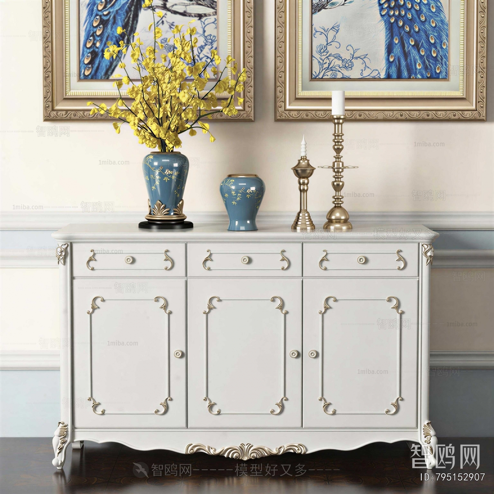 European Style Side Cabinet