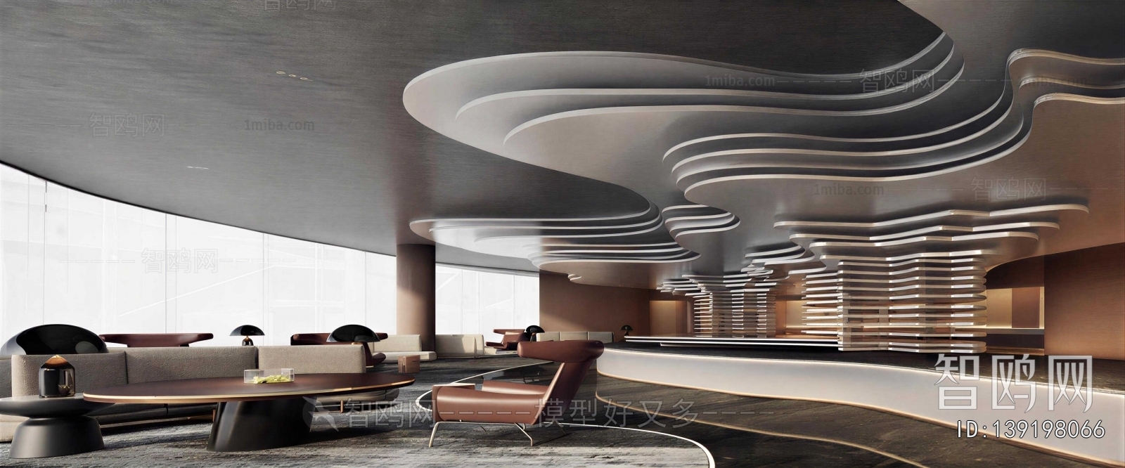 Modern Office Reception Desk