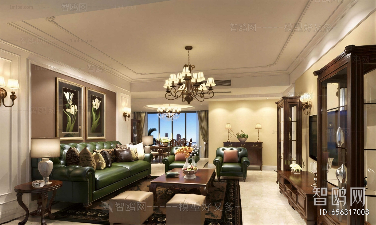 American Style A Living Room